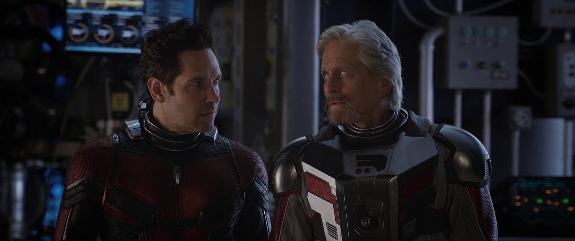 Scott Lang questions Hank Pym in Ant-Man and the Wasp (2018), Marvel Entertainment