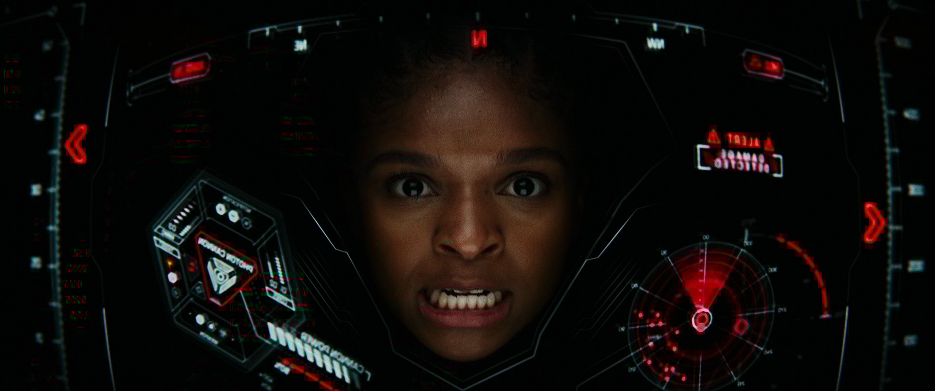 Riri Williams (Dominique Thorne) struggles against the Atlantean army in Black Panther: Wakanda Forever (2022), Marvel Entertainment