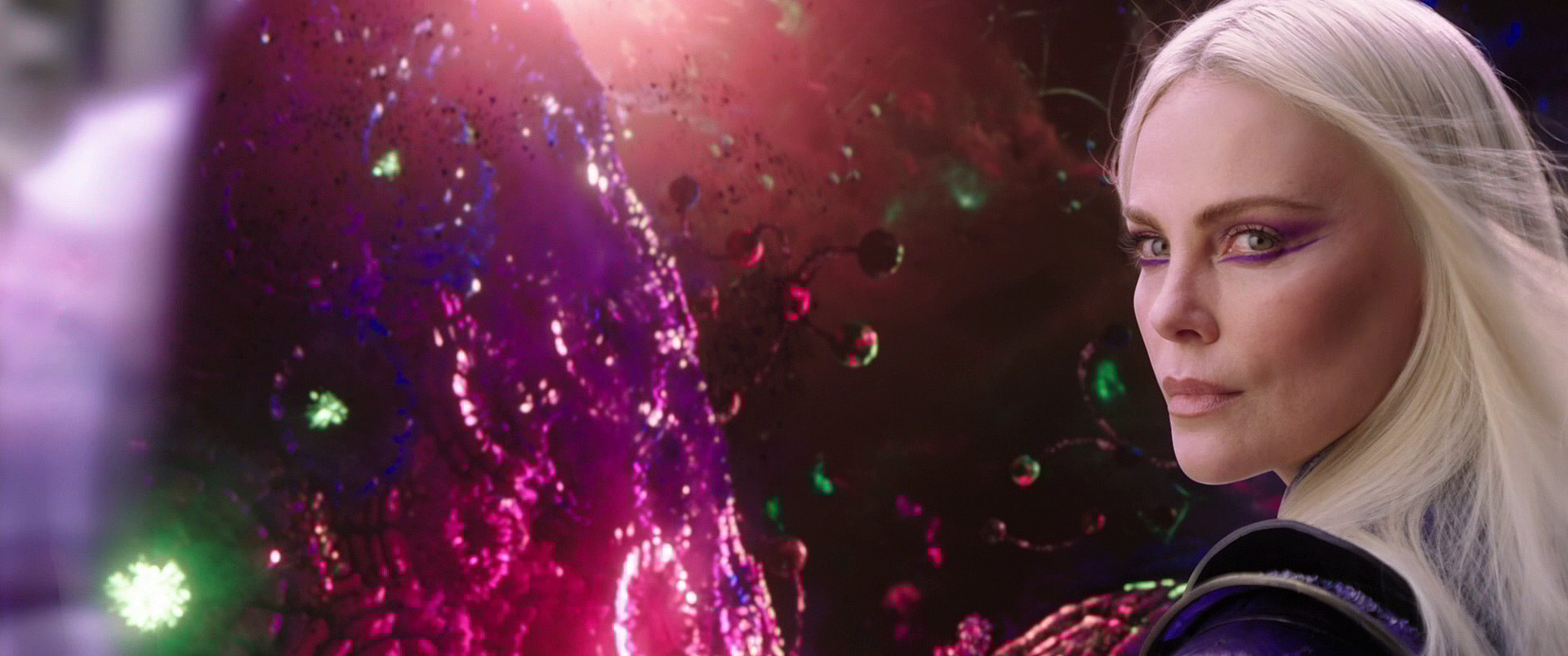 Clea (Charlize Theron) opens a portal to the Dark Dimension in Doctor Strange in the Multiverse of Madness (2022), Marvel Entertainment