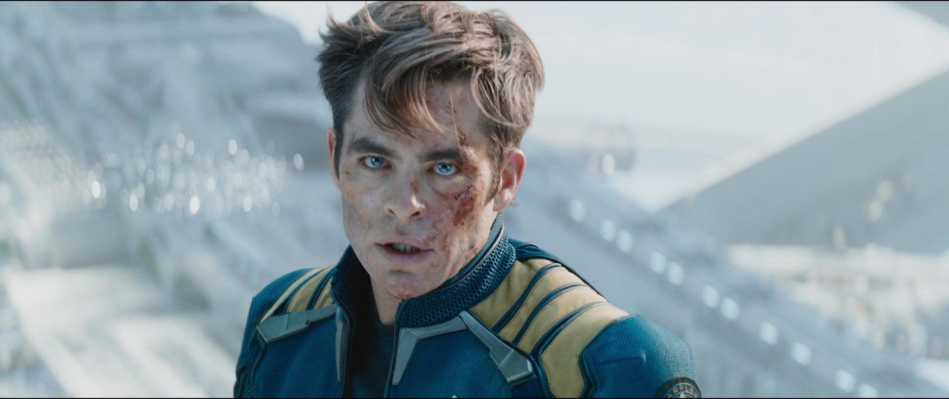 Kirk (Chris Pine) goes one-on-one with Krall (Idris Elba) in Star Trek Beyond (2016), Paramount Pictures