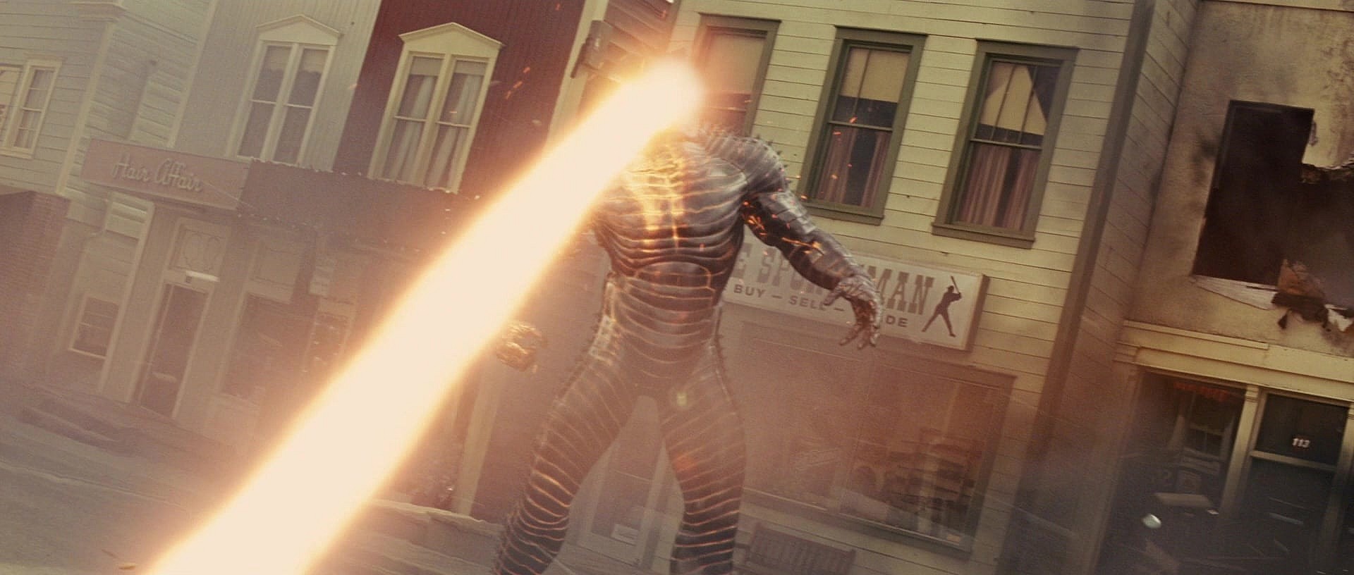 The Destroyer armor unleashes its power upon New Mexico in Thor (2011), Marvel Entertainment