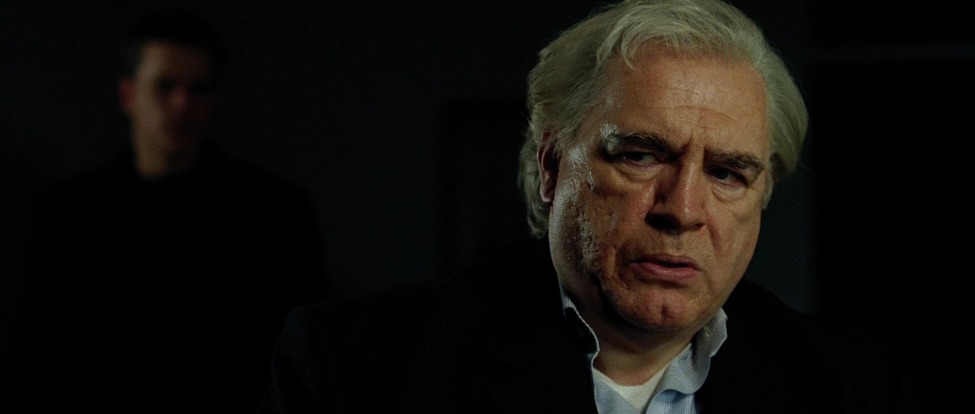 Jason Bourne (Matt Damn) confronts corrupt CIA operative Ward Abbott (Brian Cox) in The Bourne Supremacy (2004), Universal Pictures