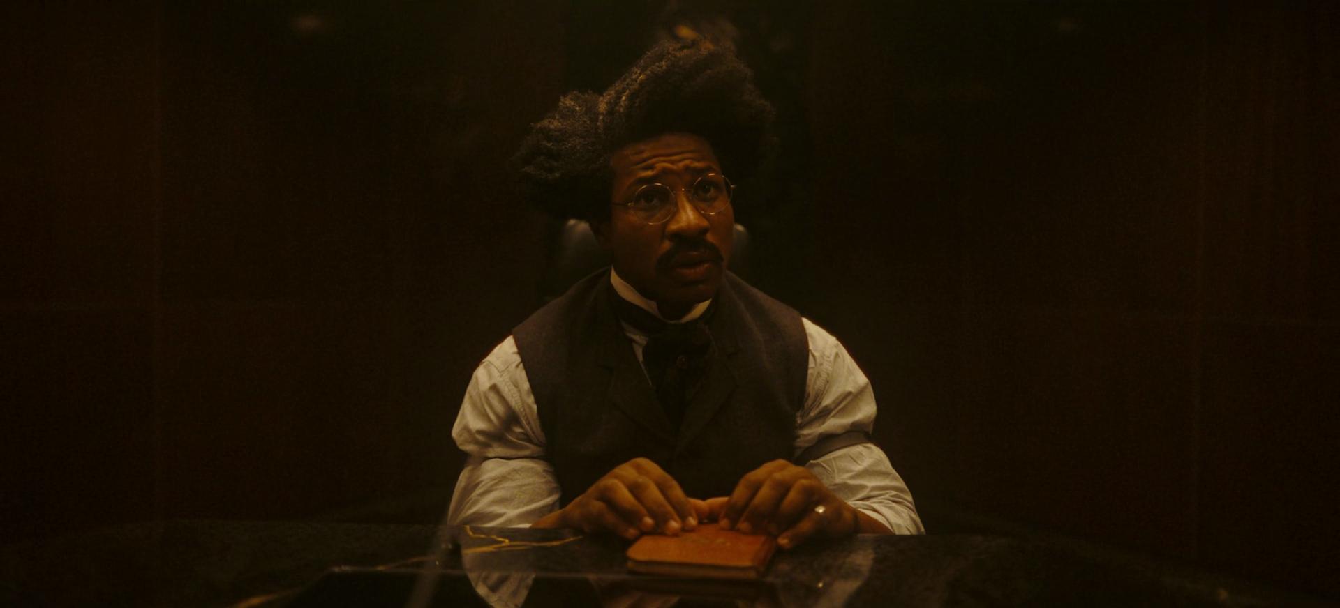 Victor Timely (Jonathan Majors) gets to work on his new TVA duties in Loki Season 2 Episode 4 "Heart of the TVA" (2023), Marvel Entertainment