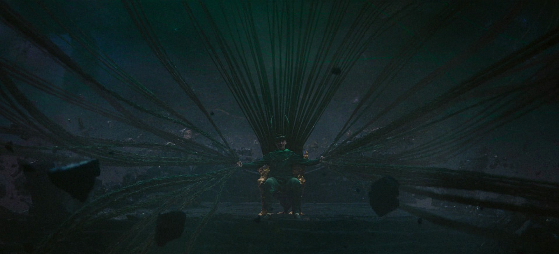 Loki (Tom Hiddleston) takes his seat at the root of the multiverse in Loki Season 2 Episode 6 "Glorious Purpose" (2023), Marvel Entertainment