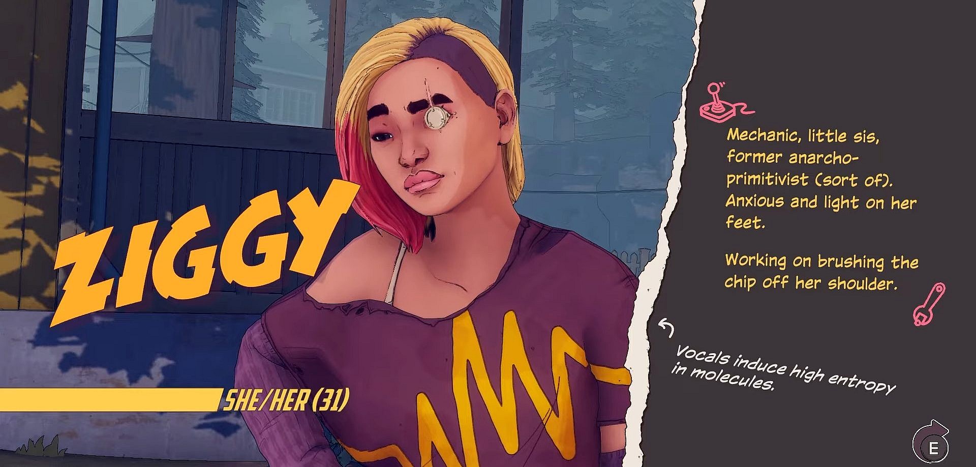 Ziggy (Ioanna Kimbook) makes her introduction in Dustborn (2024), Red Thread Games