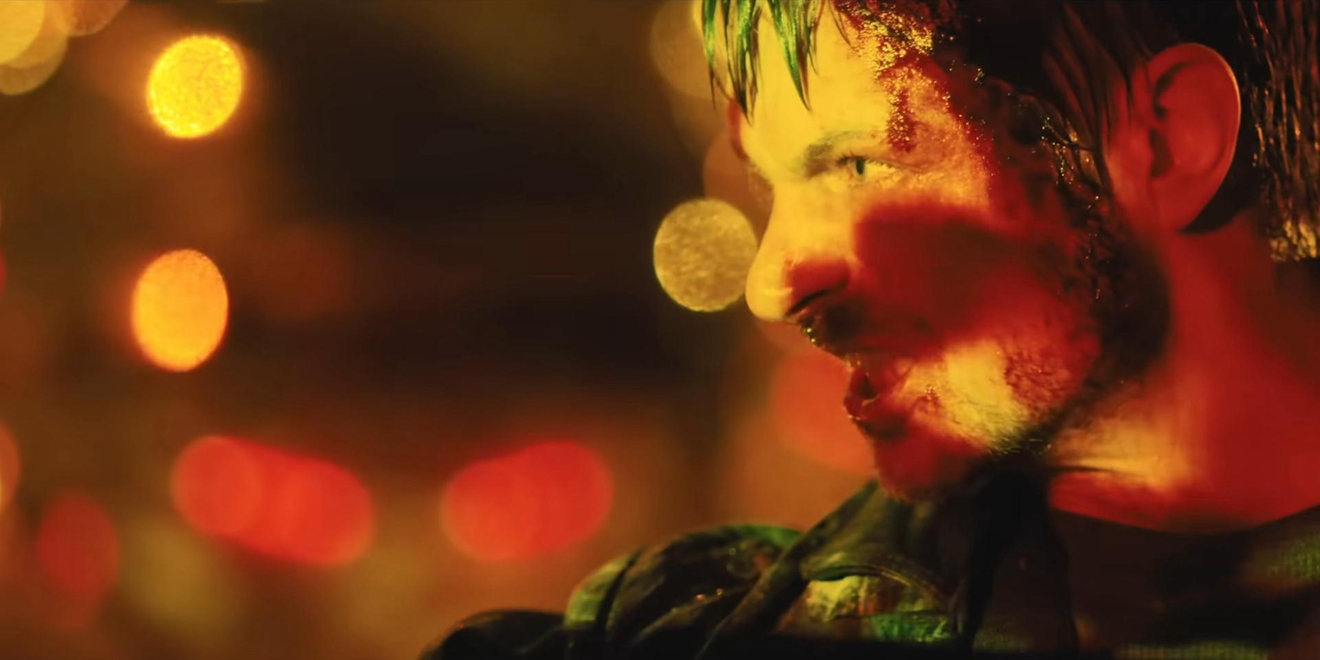 Joel Kinnaman as Brian Godlock in Silent Night (2023), Lionsgate