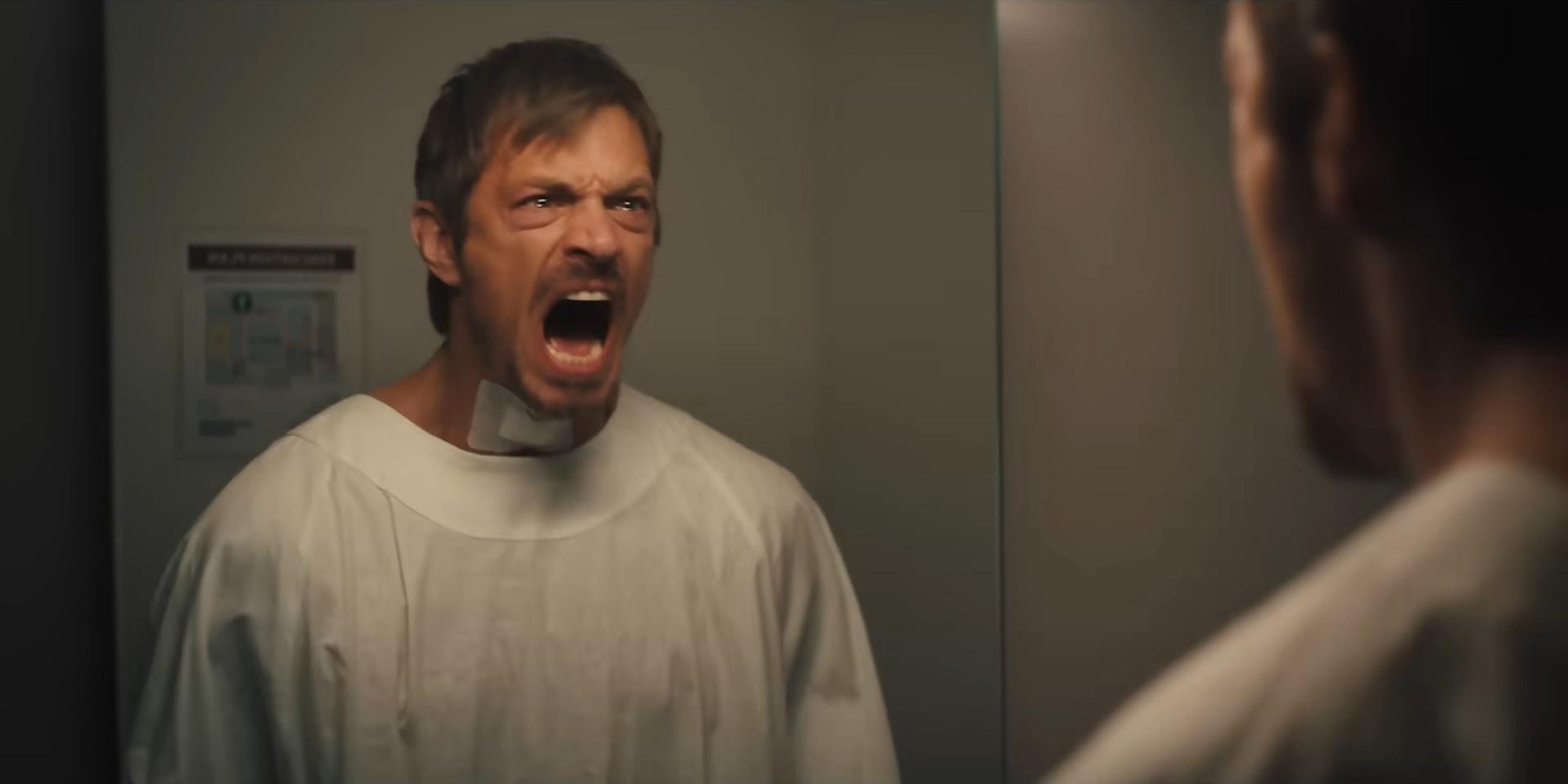 Joel Kinnaman as Brian Godlock in Silent Night (2023), Lionsgate