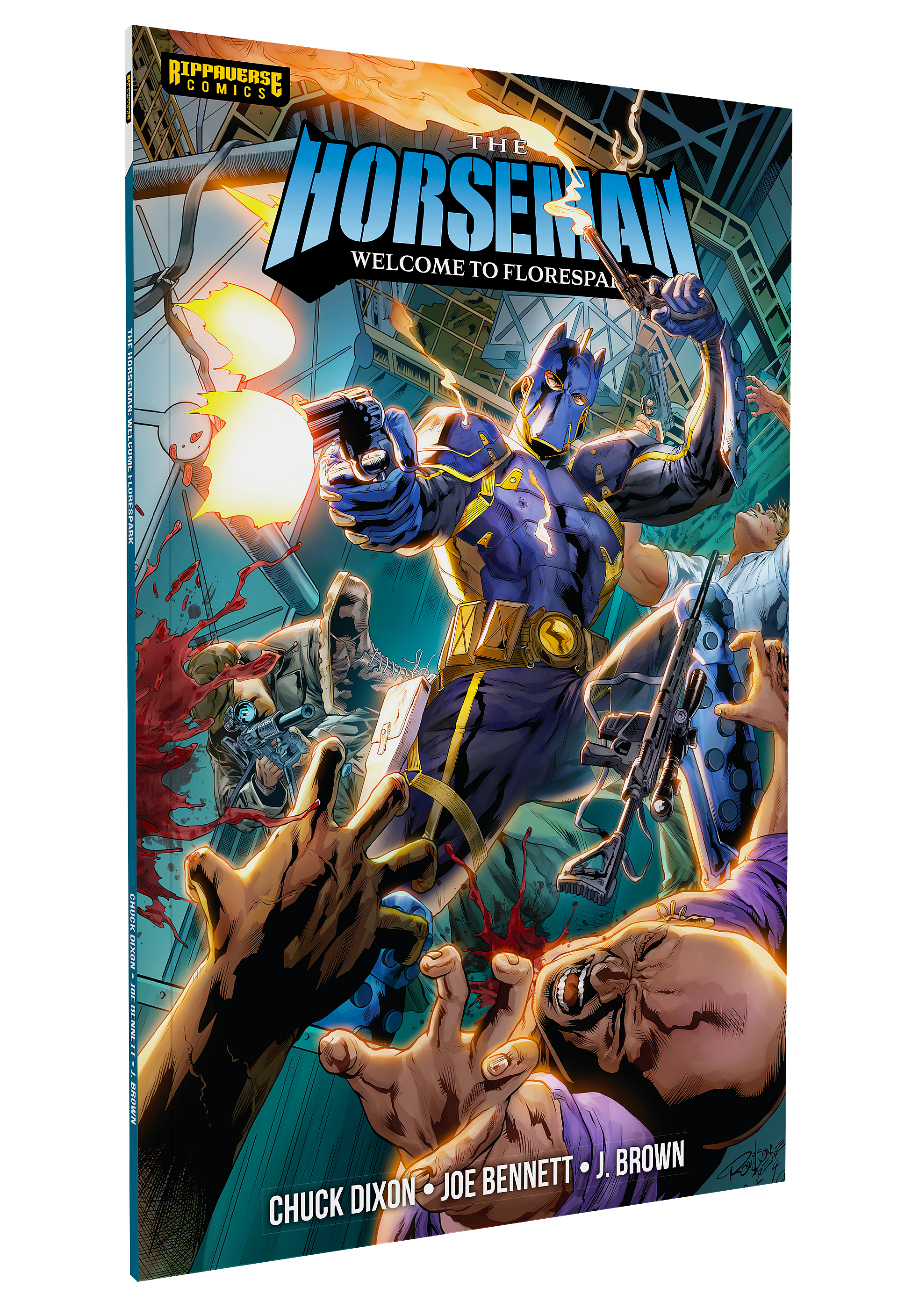 The Horseman opens fire on Ronlinson Freire's variant cover to The Horseman Vol. 1 #1 (2024), Rippaverse