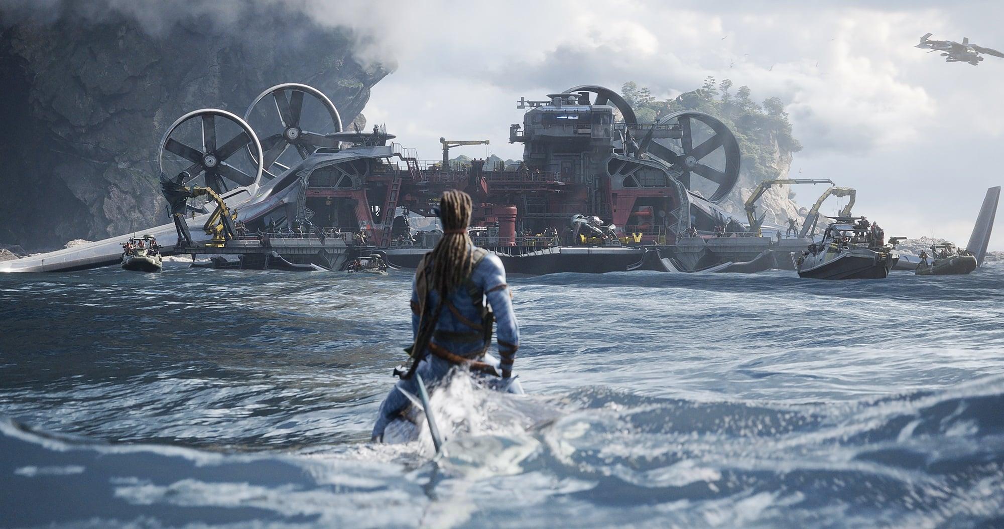 Jake Sully (Sam Worthington) in 20th Century Studios' AVATAR: THE WAY OF WATER. Photo courtesy of 20th Century Studios. © 2022 20th Century Studios. All Rights Reserved.