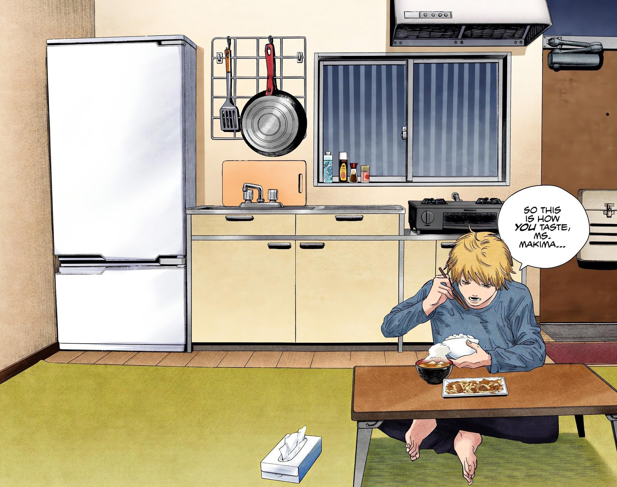 denji eating makima