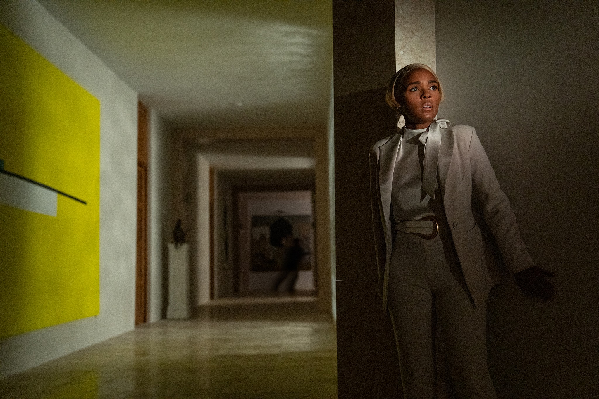 Glass Onion: A Knives Out Mystery (2022). Janelle Monae as Andi. Cr. John Wilson/Netflix © 2022.