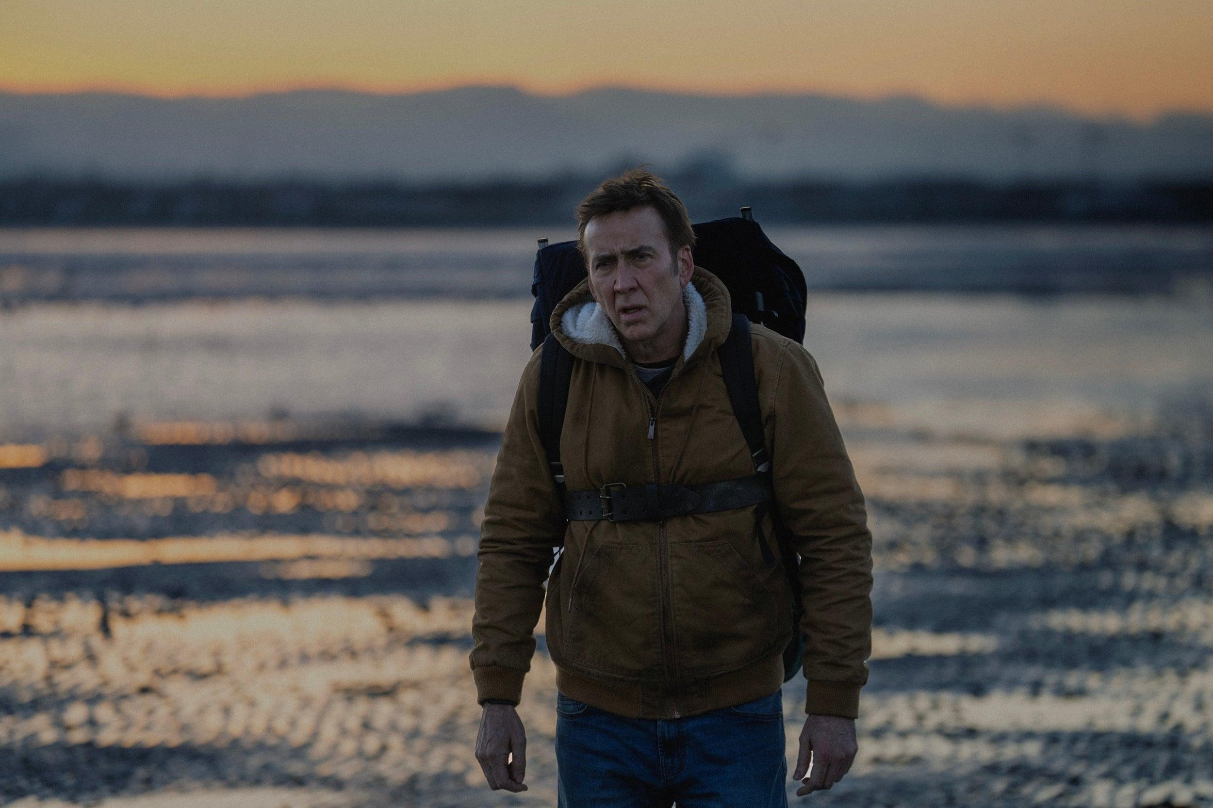 Nicolas Cage as Paul in the action horror film Arcadian. Image property of RLJE Films.