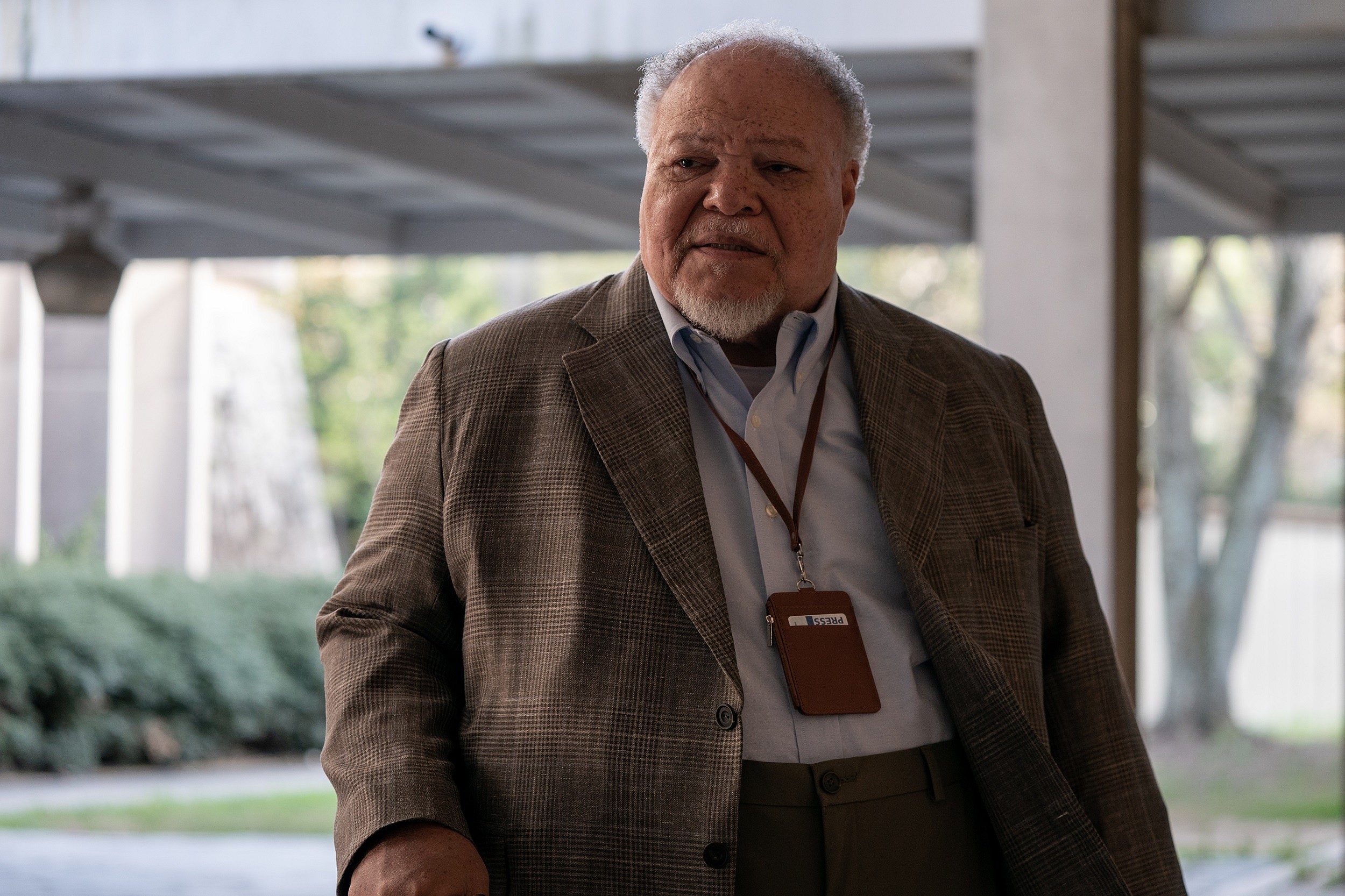 Stephen McKinley Henderson as Sammy in Alex Garland's Civil War. Credit: Murray Close