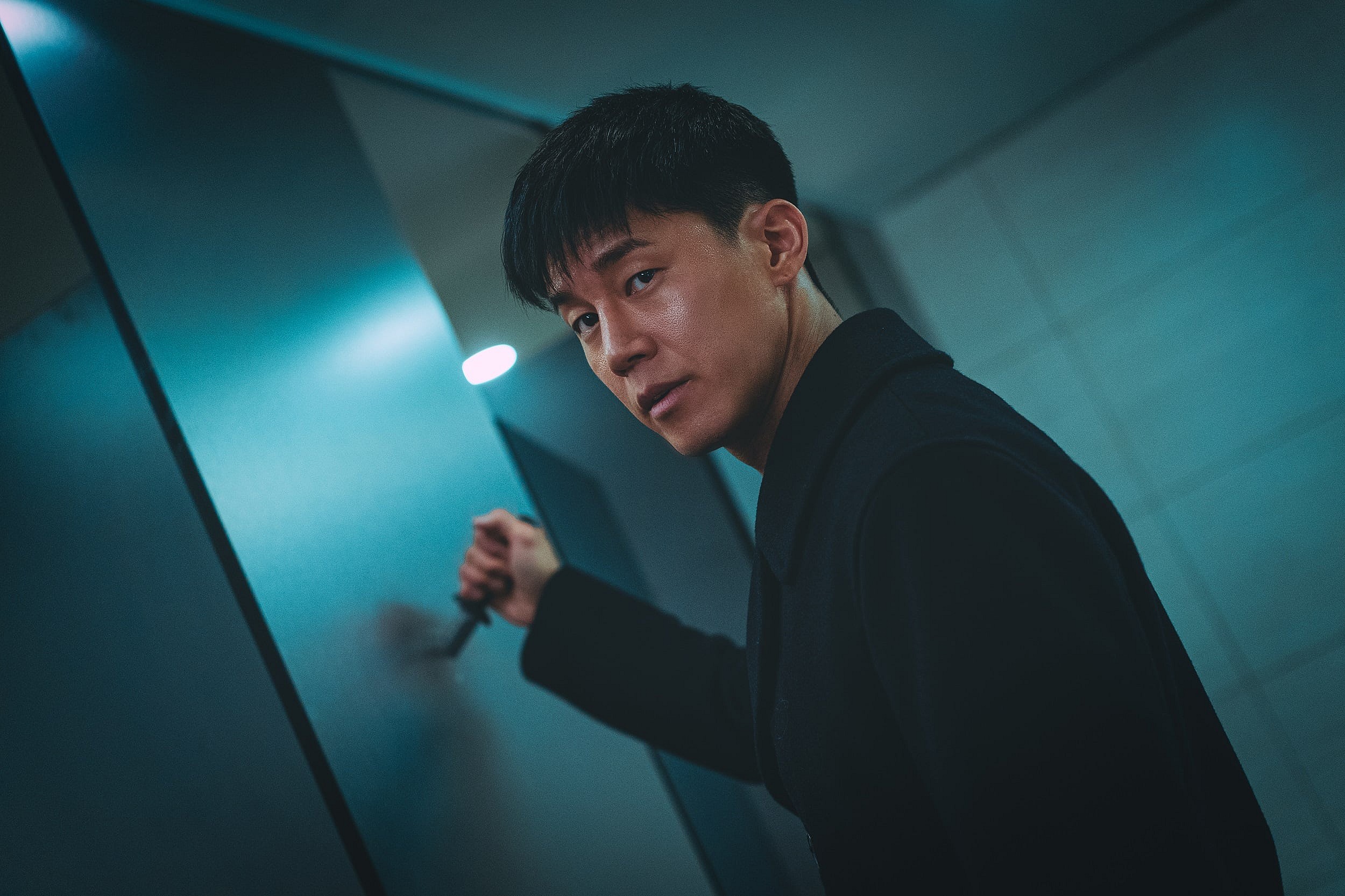 Kim Mu-yeol as Baek Chang-gi in the South Korean action crime film The Roundup: Punishment. Image property of Capelight Pictures and Blue Fox Entertainment.