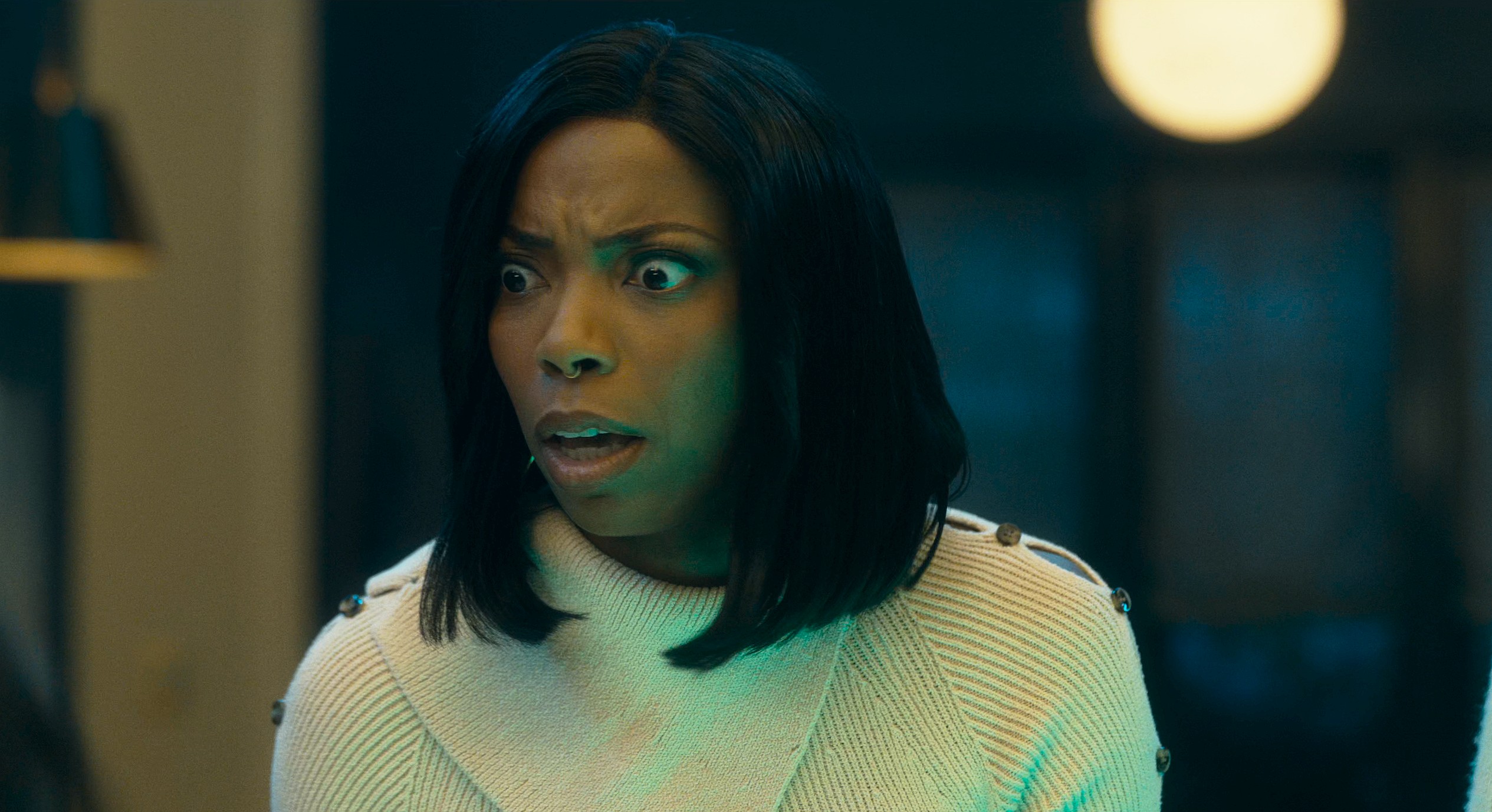 Jennifer Kale (Sasheer Zamata) completes an emergency antidote potion in Agatha All Along Season 1 Episode 3 "Through Many Miles/Of Tricks and Trials" (2024), Marvel Entertainment