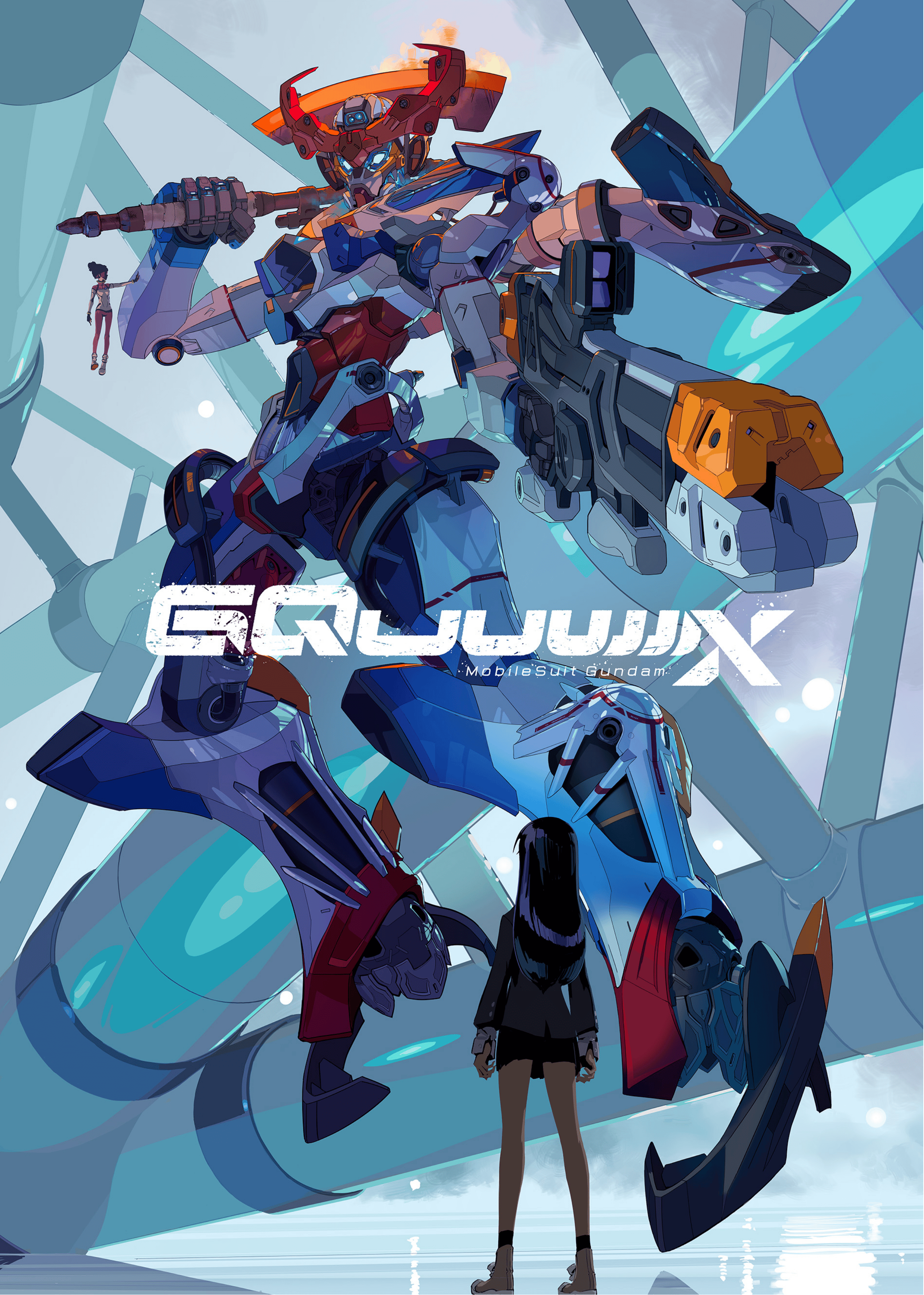 The first key visual for Mobile Suit Gundam: GQuuuuuuX (2025), Sunrise
