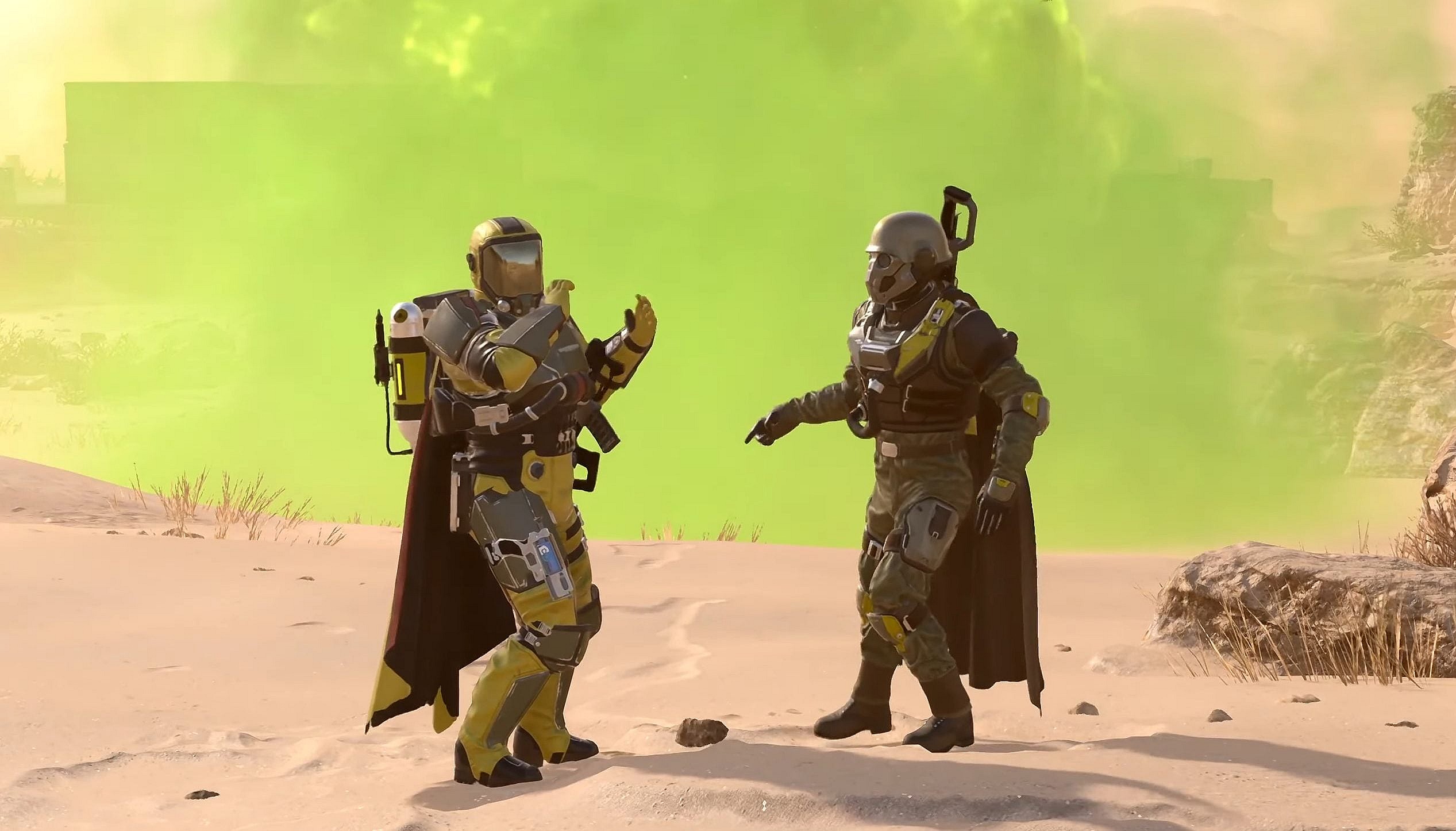 Two Helldivers dabble in a bit of toilet humor in Helldivers 2 (2024), Arrowhead Game Studios