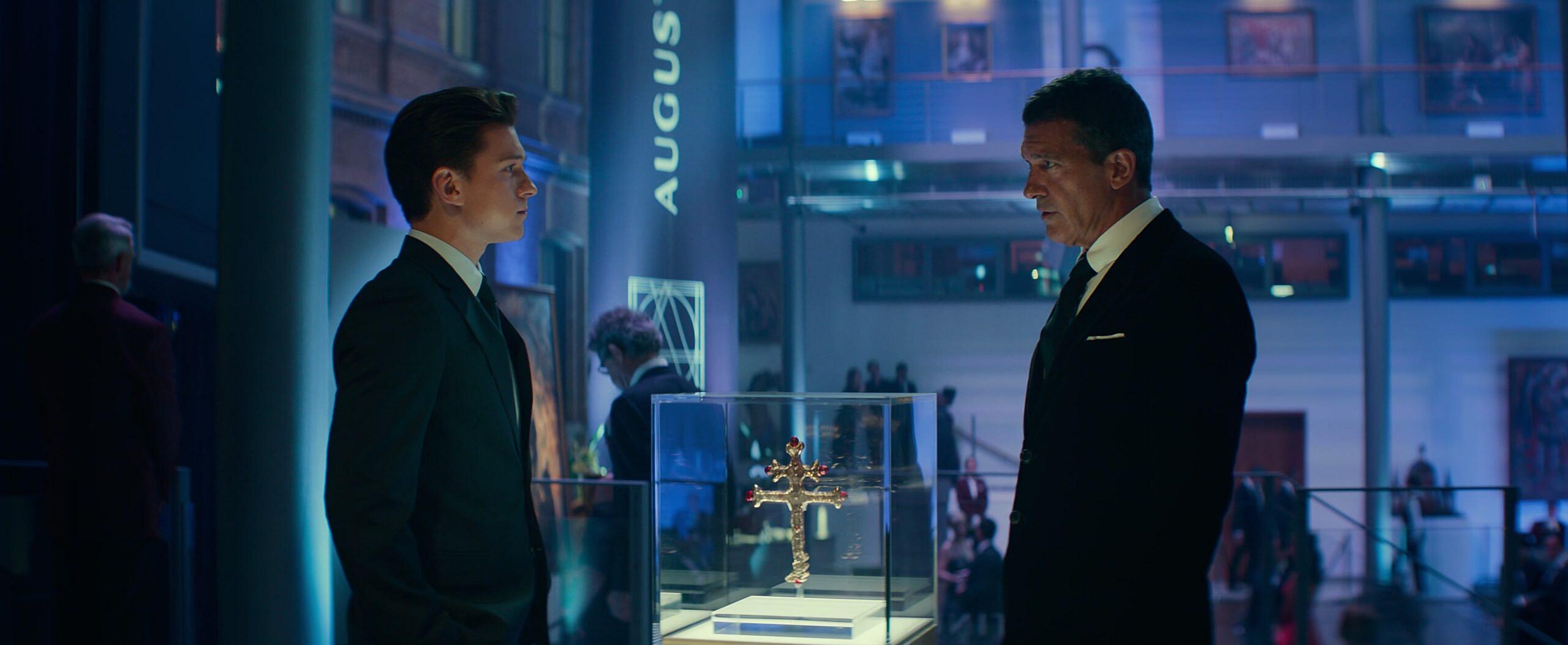 Santiago Moncada confronts Nathan Drake in Uncharted (2022), Sony Pictures