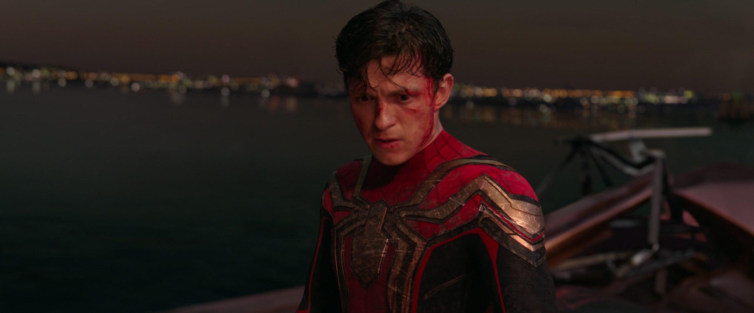 Peter Parker (Tom Holland) realizes what he must do to restore the multiverse in Spider-Man: No Way Home (2021), Marvel Entertainment via Blu-ray