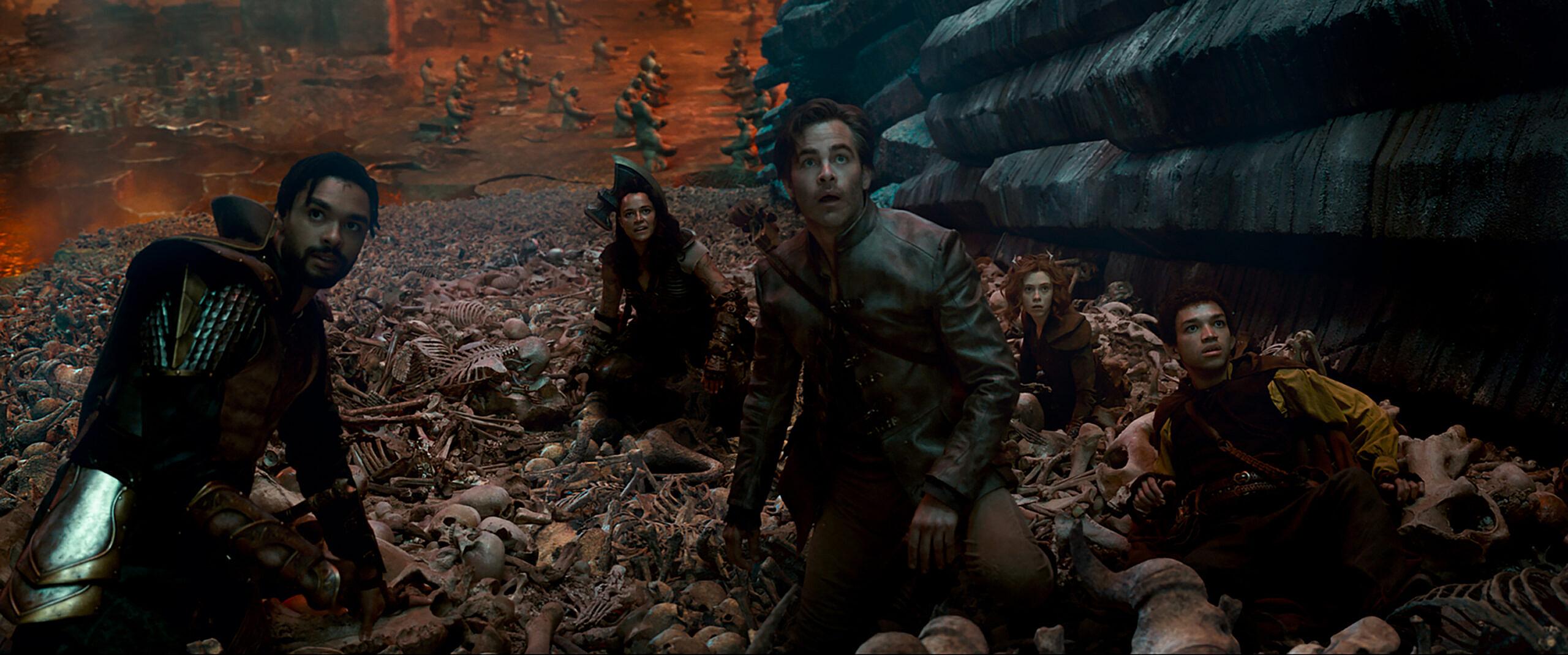 Rege Jean Page, Michelle Rodriguez, Chris Pine, Sophia Lillis, Justice Smith in Dungeons & Dragons