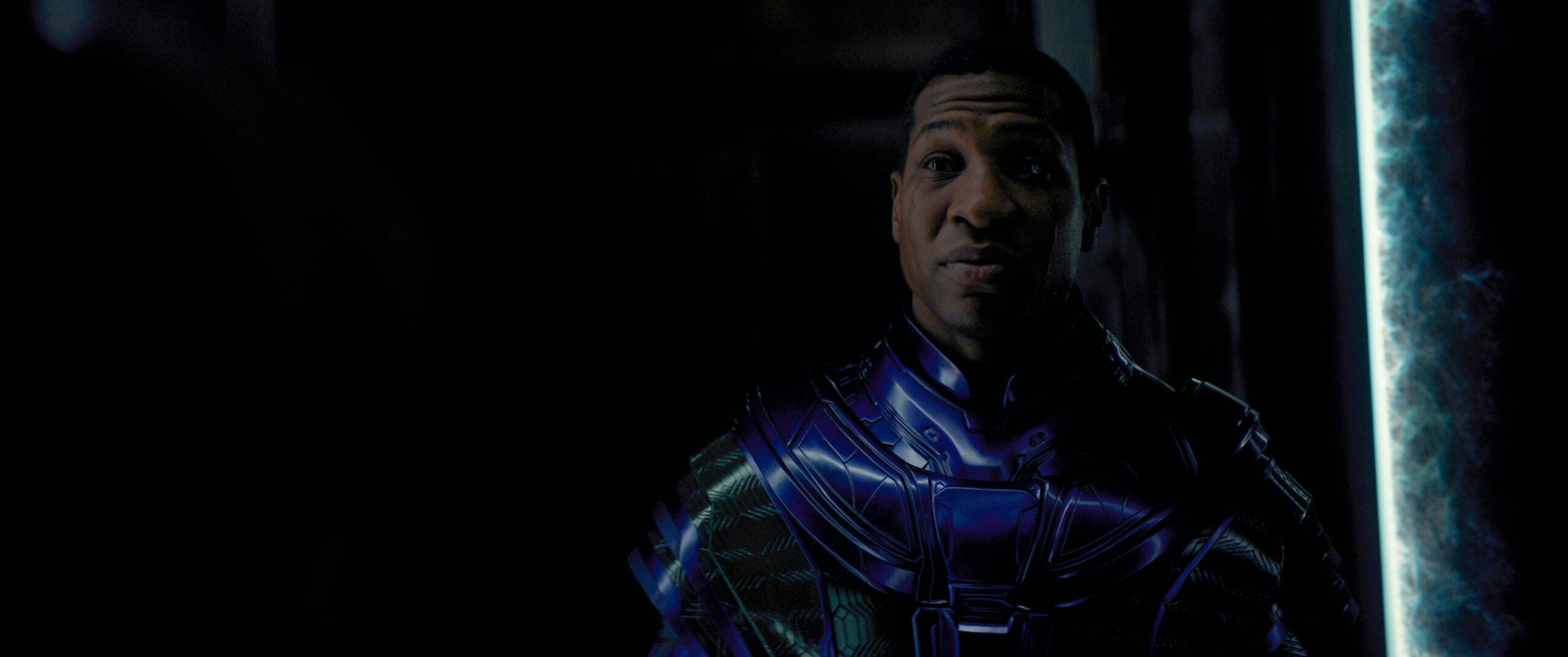 Jonathan Majors as Kang The Conqueror in Marvel Studios' ANT-MAN AND THE WASP: QUANTUMANIA. Photo courtesy of Marvel Studios. © 2023 MARVEL.