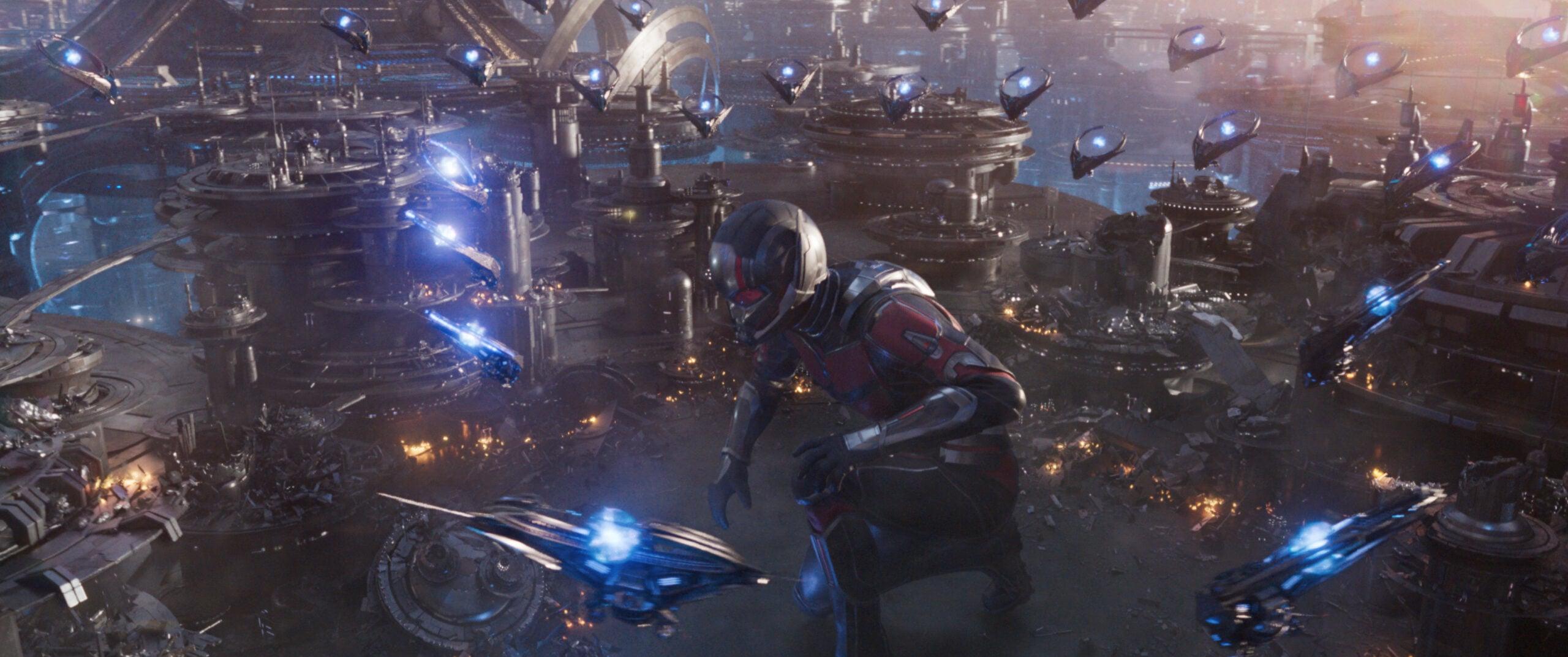 (L-R): Paul Rudd as Scott Lang/Ant-Man in Marvel Studios' ANT-MAN AND THE WASP: QUANTUMANIA. Photo courtesy of Marvel Studios. © 2022 MARVEL.