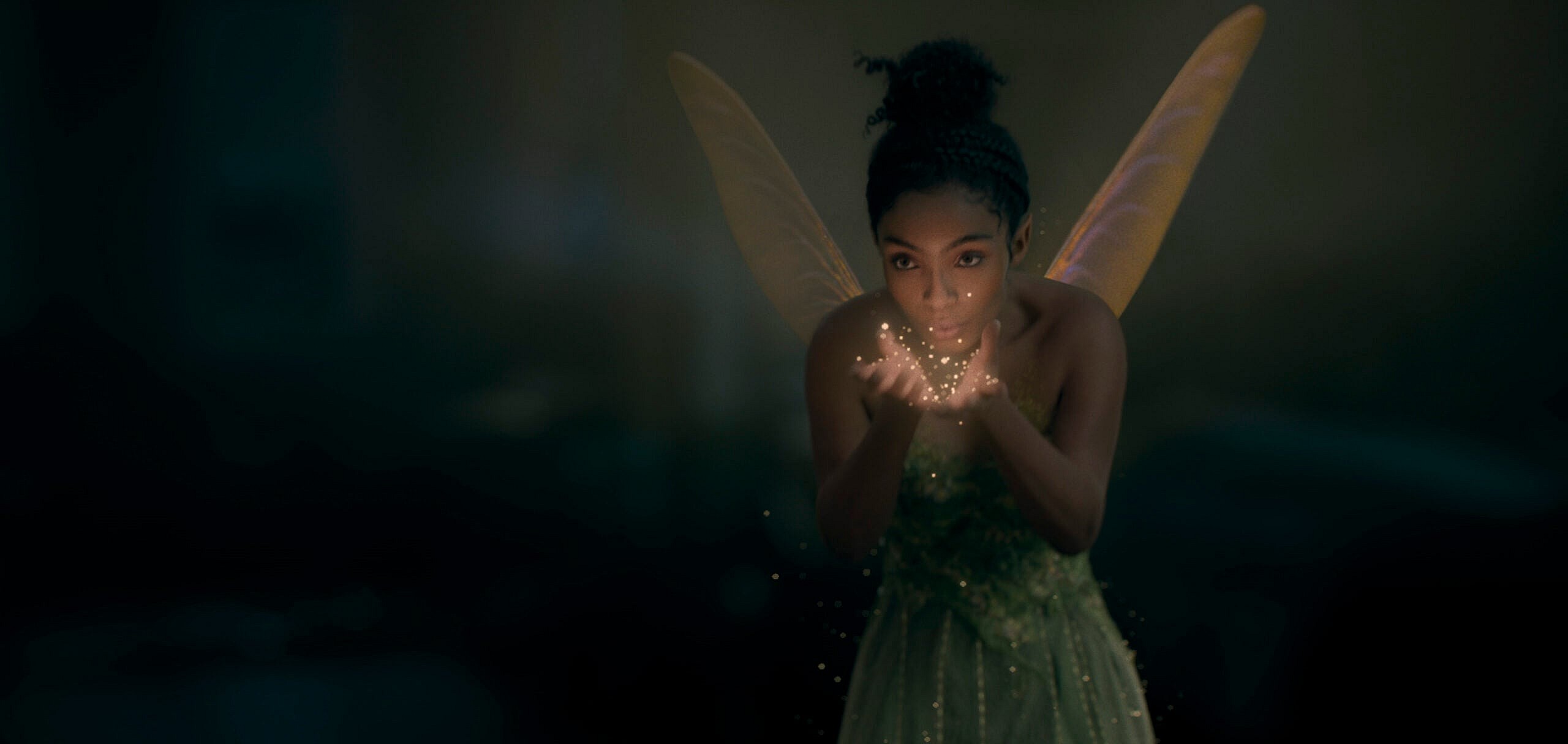 Yara Shahidi as Tinkerbell in Disney's live-action PETER PAN & WENDY, exclusively on Disney+. Photo courtesy of Disney. © 2023 Disney Enterprises, Inc. All Rights Reserved.