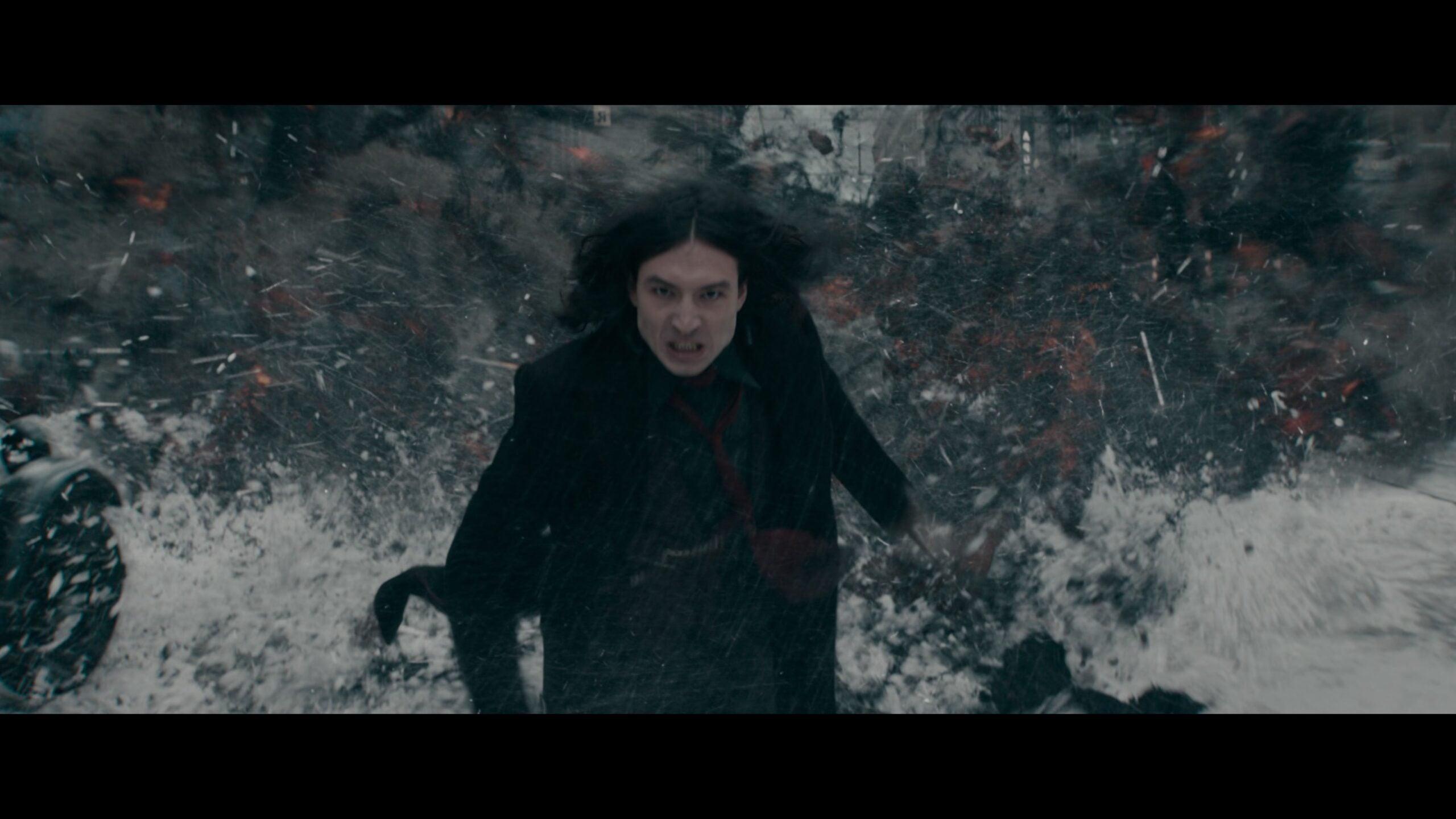 Credence Barebones (Ezra Miller) taps into his Dark Magics in Fantastic Beasts: The Secrets of Dumbledore (2022), Warner Bros. Pictures