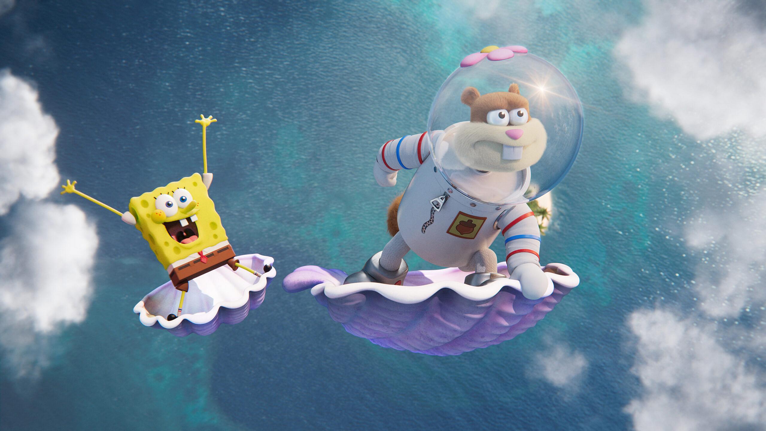 SpongeBob SquarePants and Sandy Cheeks in Saving Bikini Bottom: The Sandy Cheeks Movie (2023)