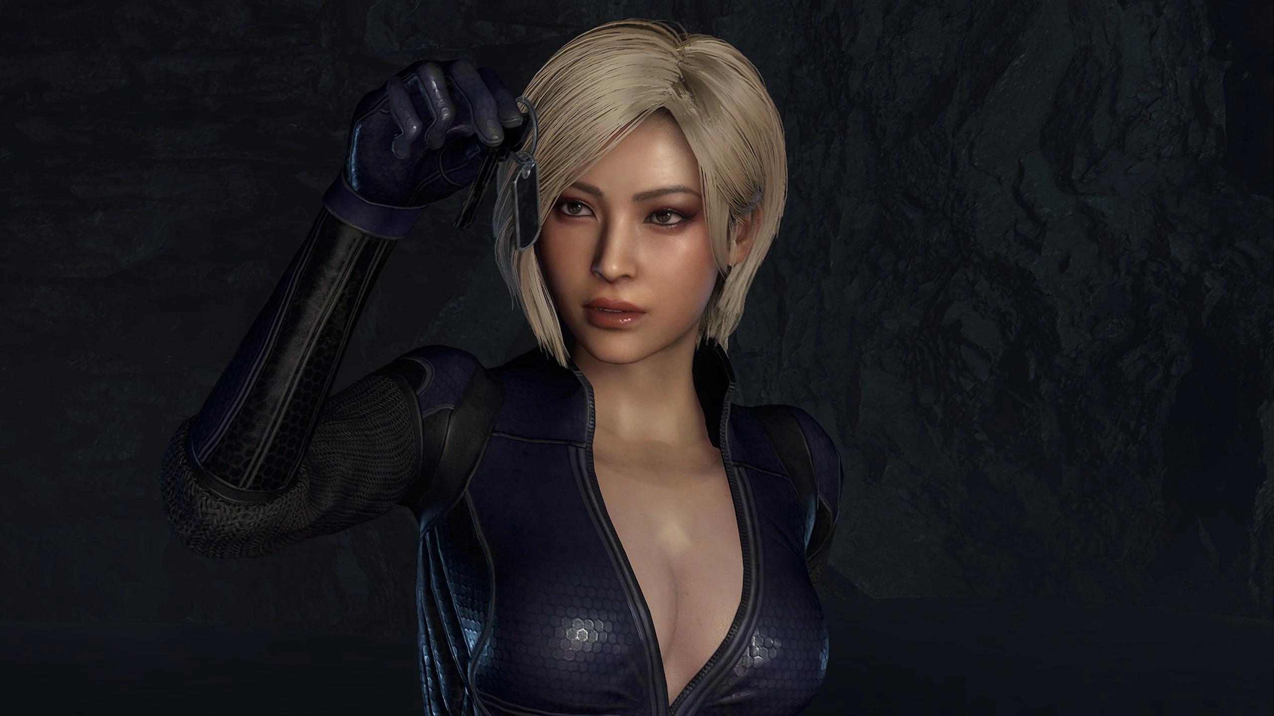 Modder Glitch adds Jill's Battle Suit as an alternate costume for Ada Wong in Resident Evil 4