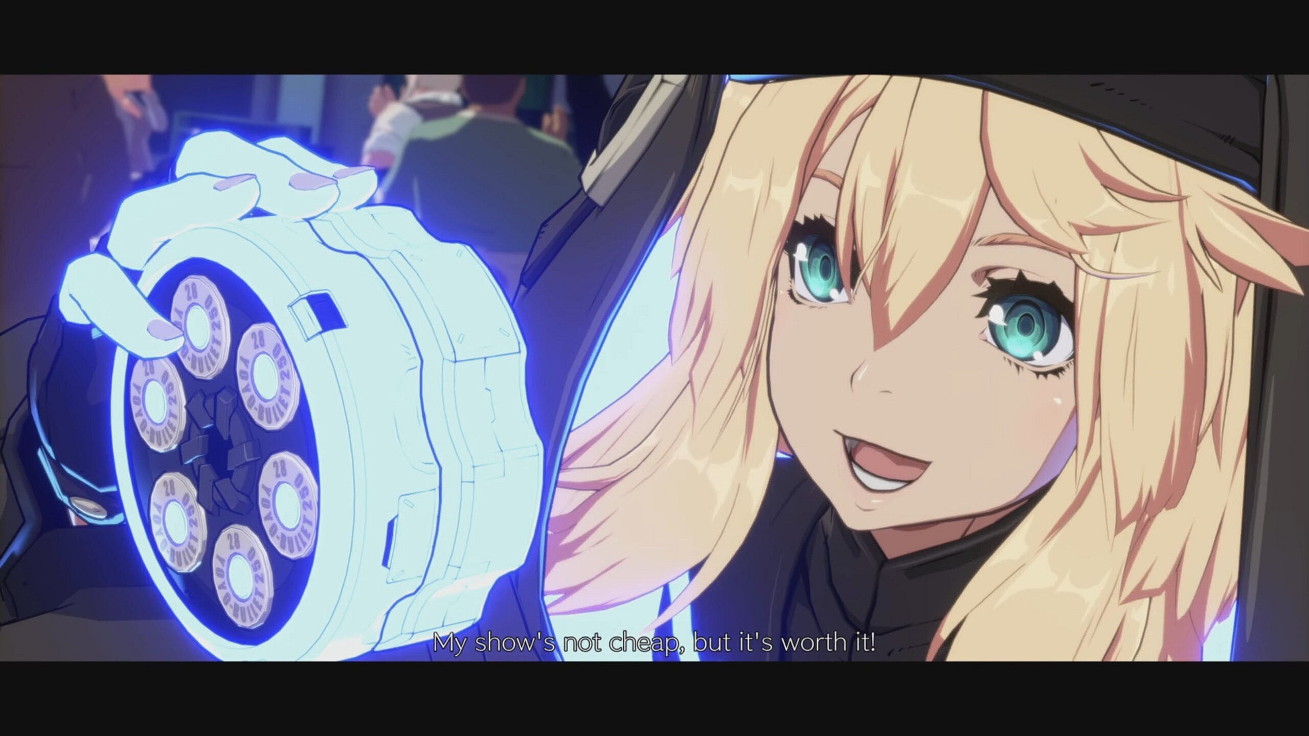 Bridget (Manaka Iwami) taunts a downed foe in Guilty Gear Strive (2021), Arc System Works