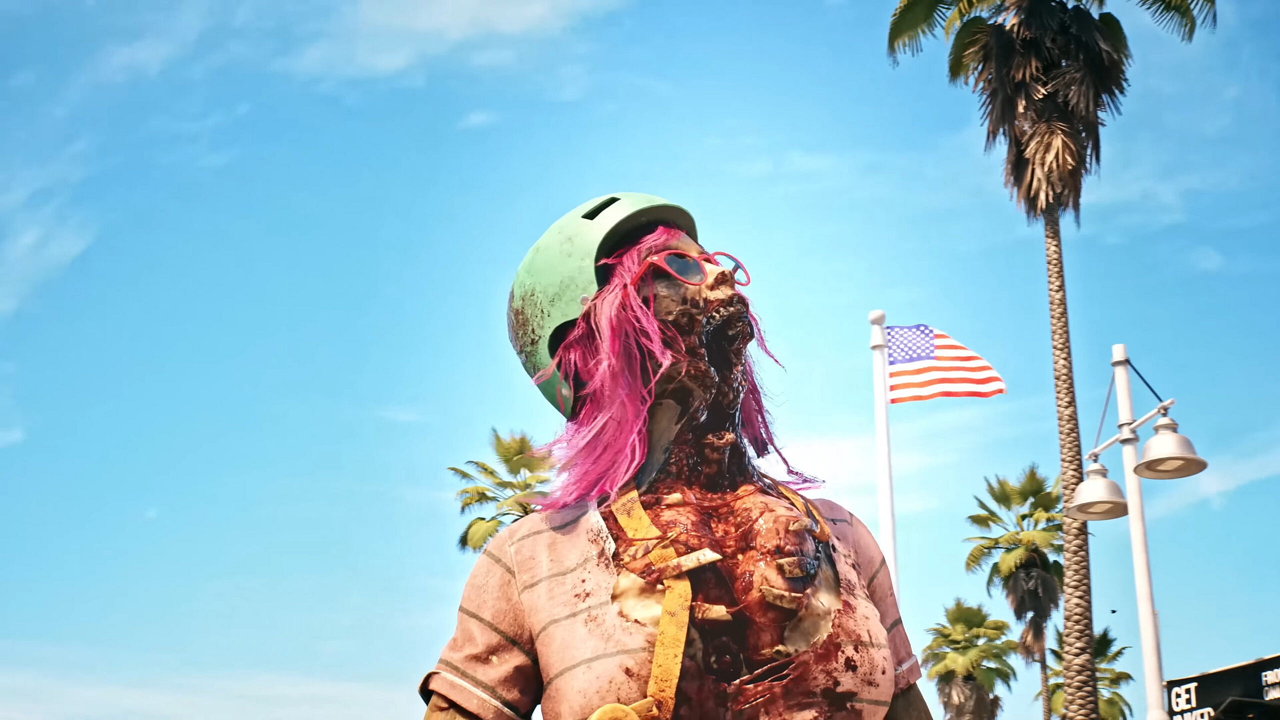 A zombie takes a stroll on the beach in Dead Island 2 (2023), Dambuster Studios