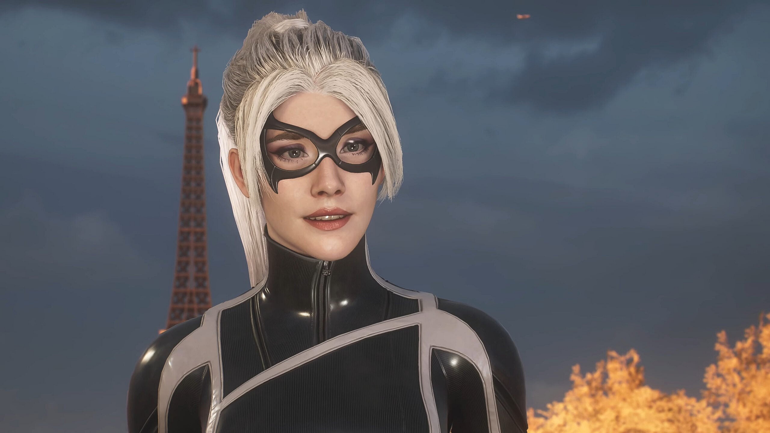 Black Cat (Eric Lindbeck) says farewell to Miles Morales (Nadji Jeter) in Marvel's Spider-Man 2 (2023), Insomniac Games