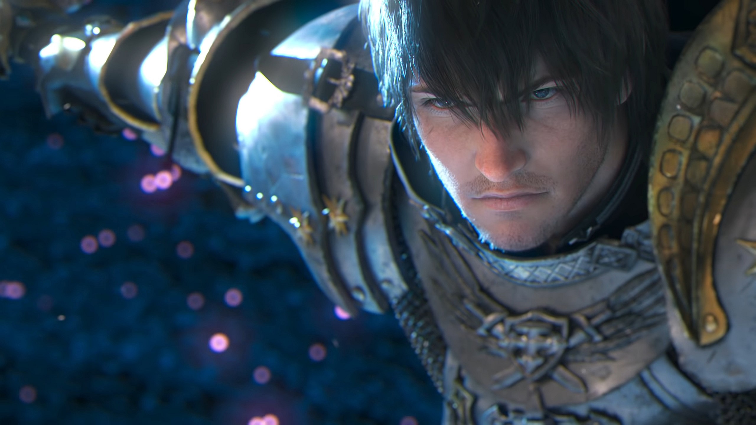 The Warrior of Light defends the moon in Final Fantasy XIV: Endwalker (2021), Square Enix