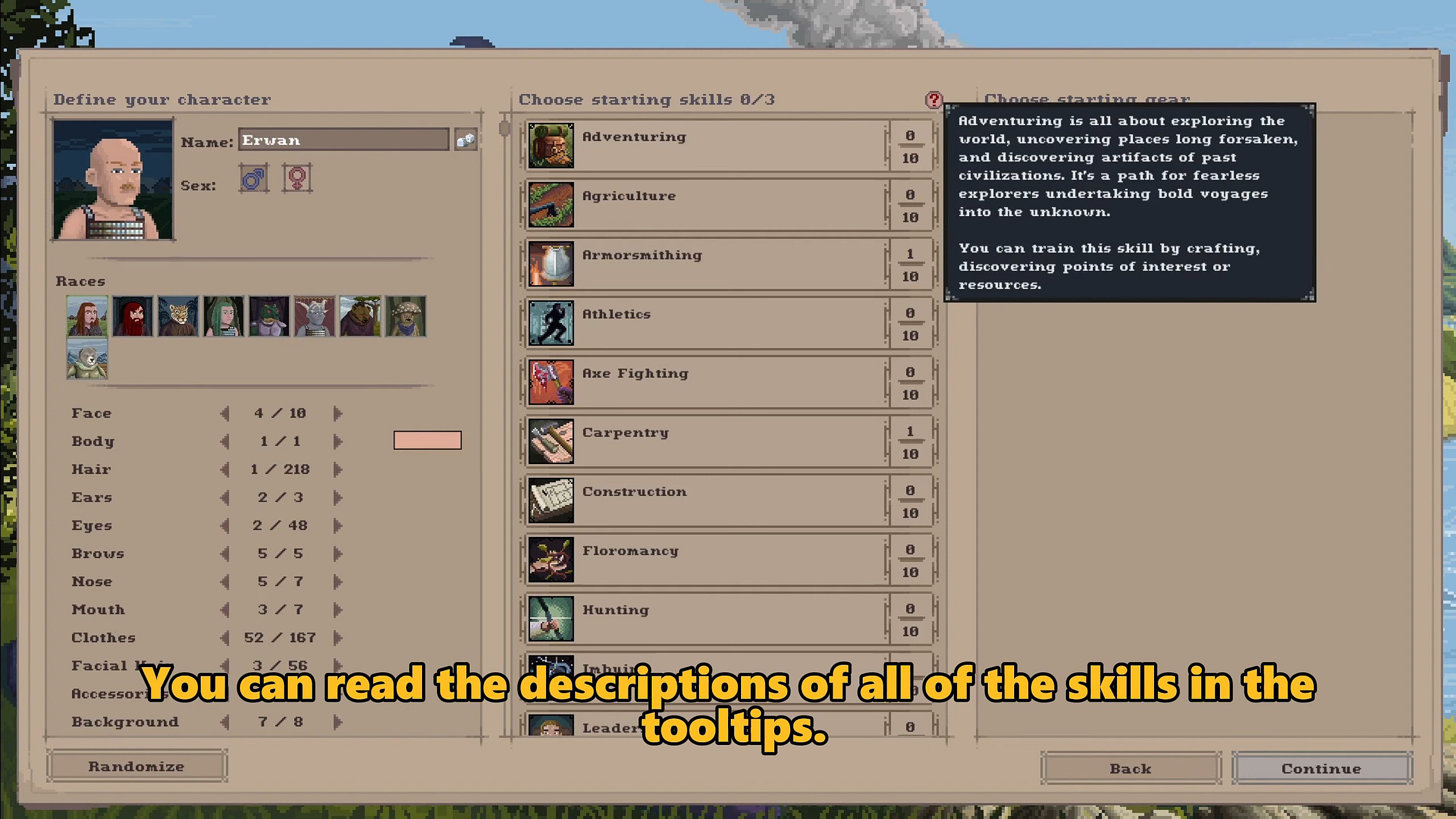 The player creates their avatar in Soulash II (2025), Artur Smiarowski