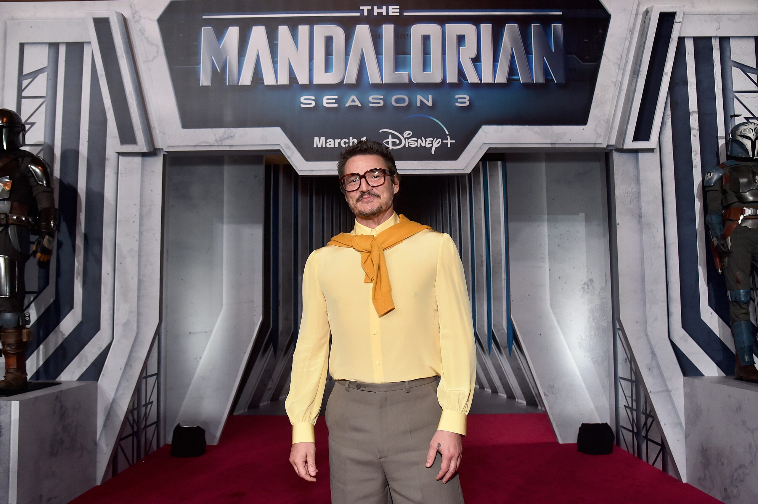 LOS ANGELES, CALIFORNIA - FEBRUARY 28: Pedro Pascal attends the Mandalorian special launch event at El Capitan Theatre in Hollywood, California on February 28, 2023. (Photo by Alberto E. Rodriguez/Getty Images for Disney)