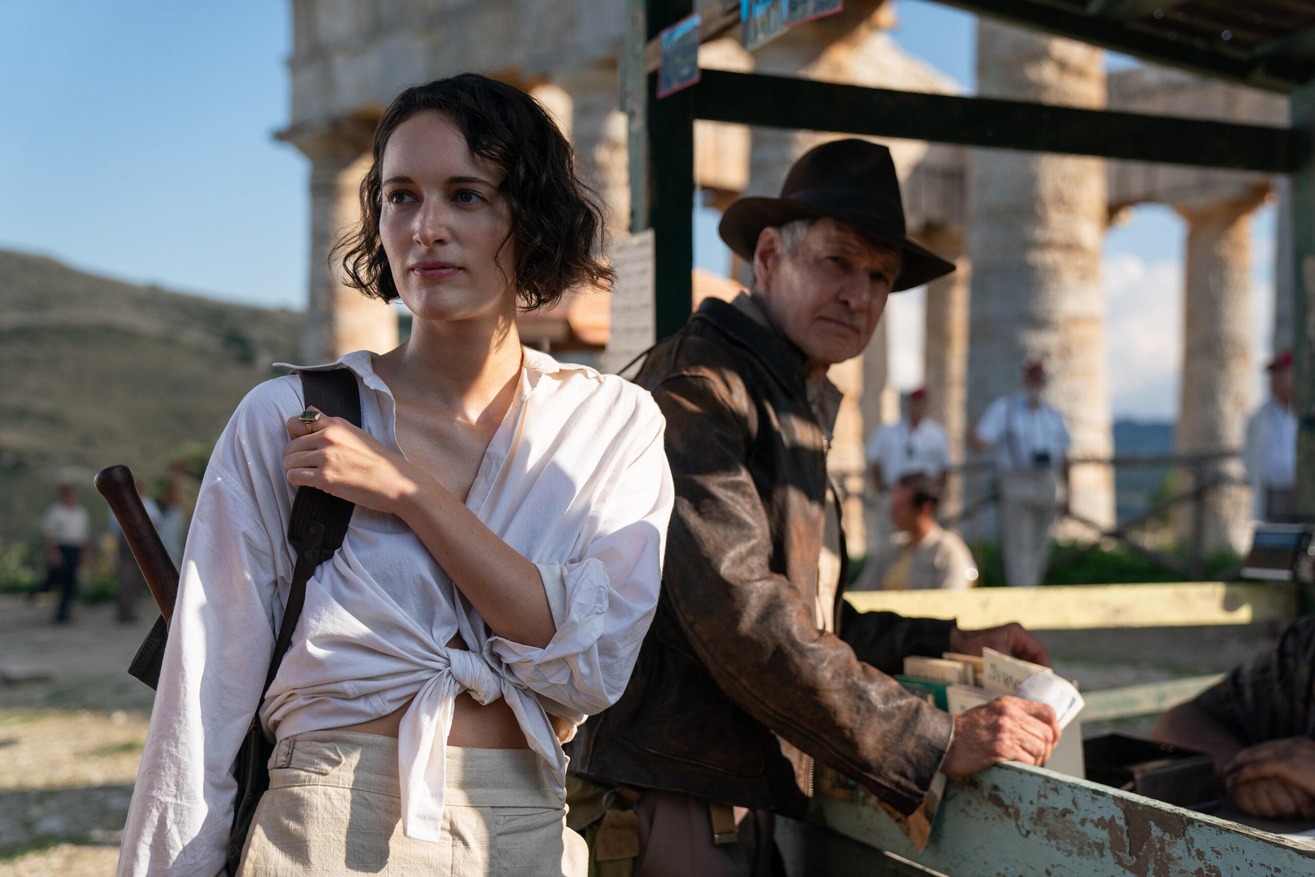 Helena and Indiana Jones in Indiana Jones and the Dial of Destiny