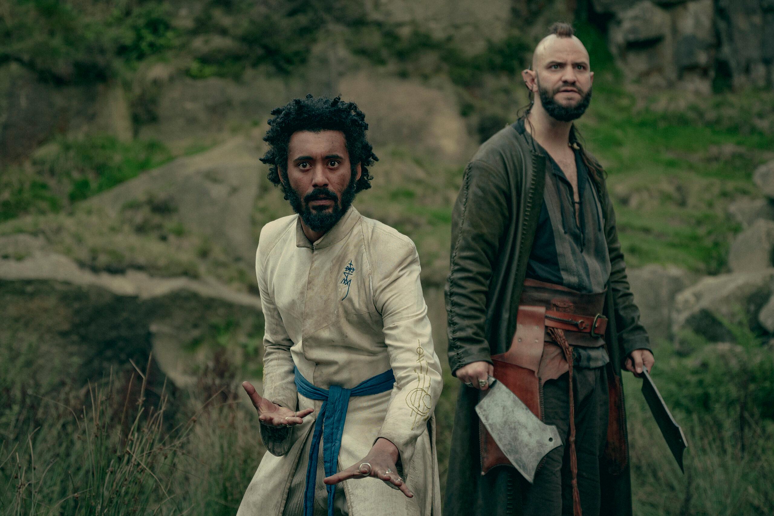Zack Wyatt as Syndril, Huw Novelli as Callan in The Witcher: Blood Origin (2022) via Netflix