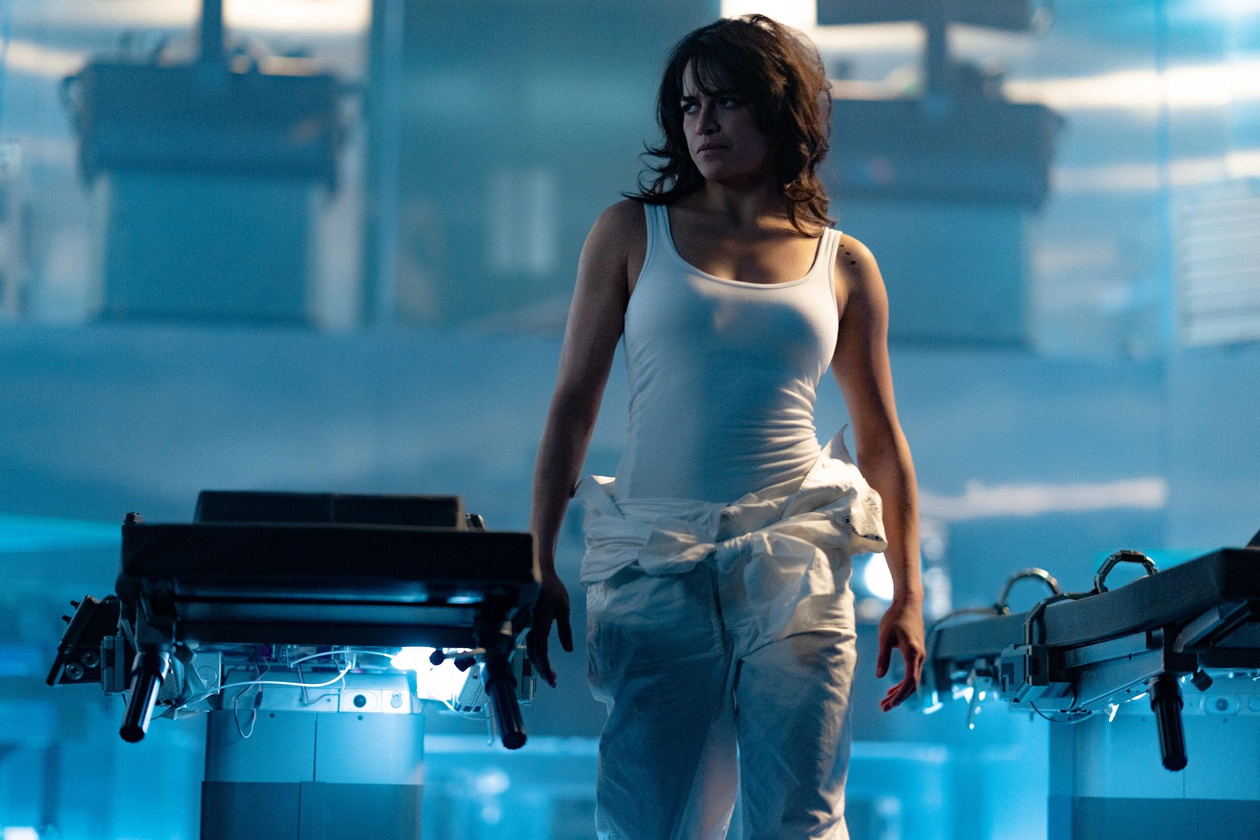 Michelle Rodriguez as Letty in Fast X, directed by Louis Leterrier.