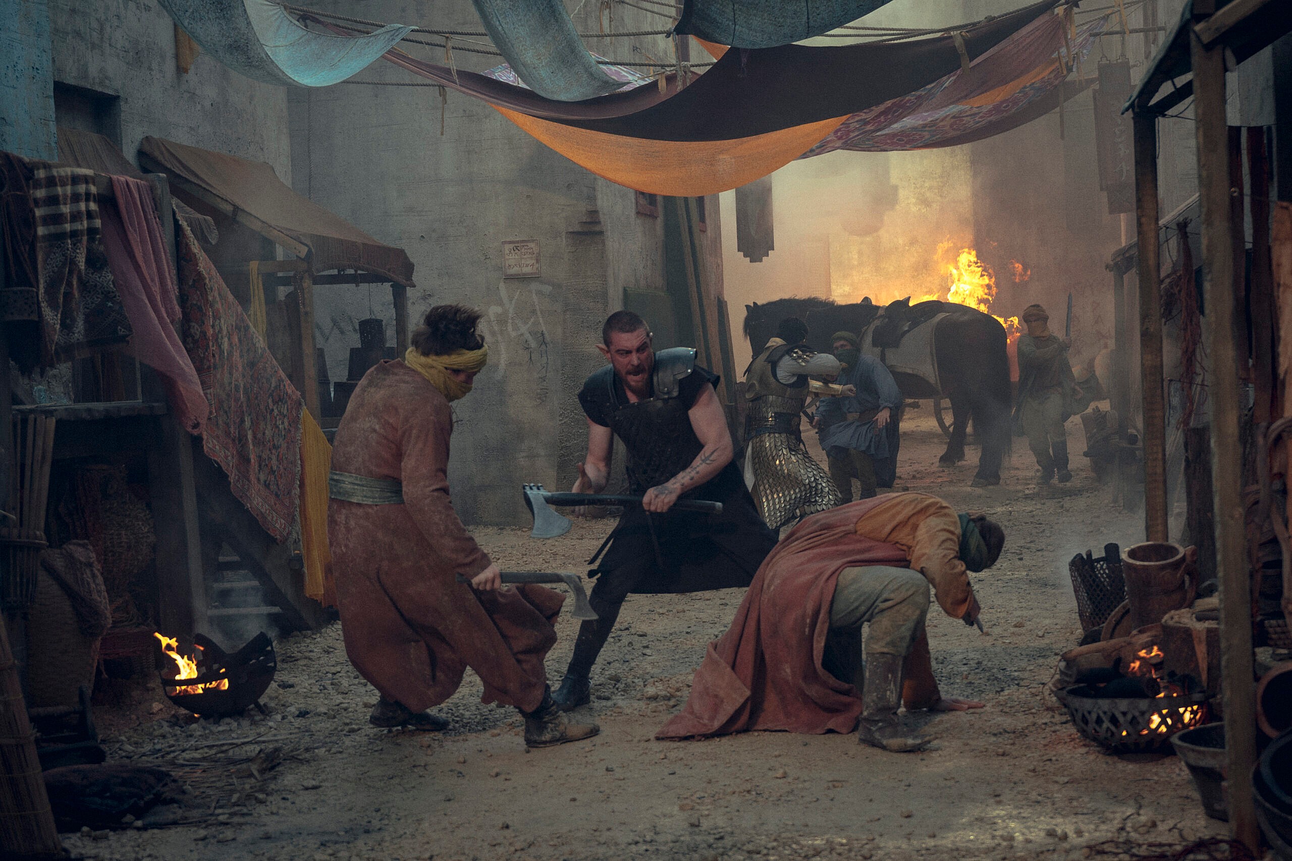 Laurence O'Fuarain as Fjall in The Witcher: Blood Origin (2022) via Netflix