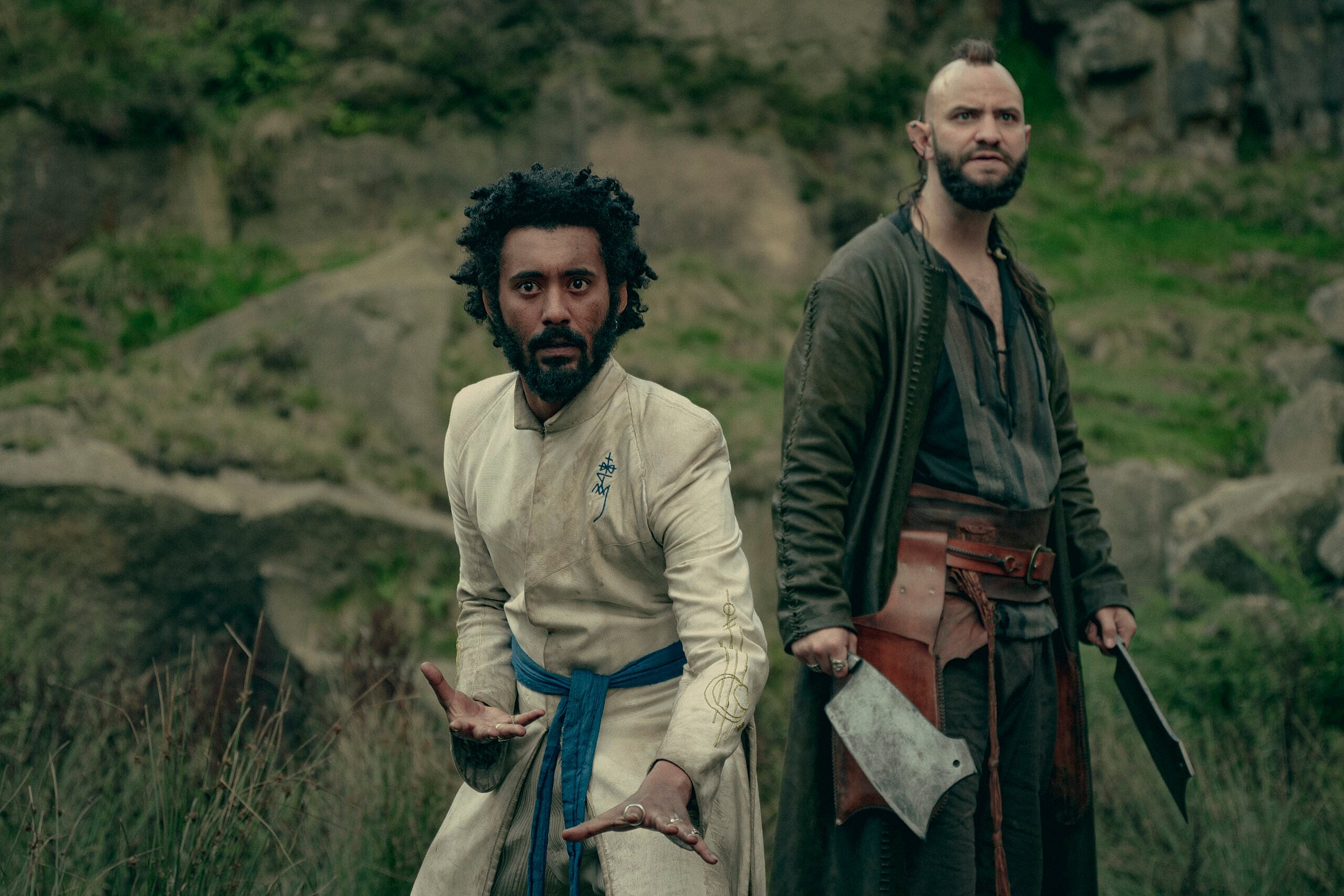 Zack Wyatt as Syndril, Huw Novelli as Callan in The Witcher: Blood Origin (2022) via Netflix