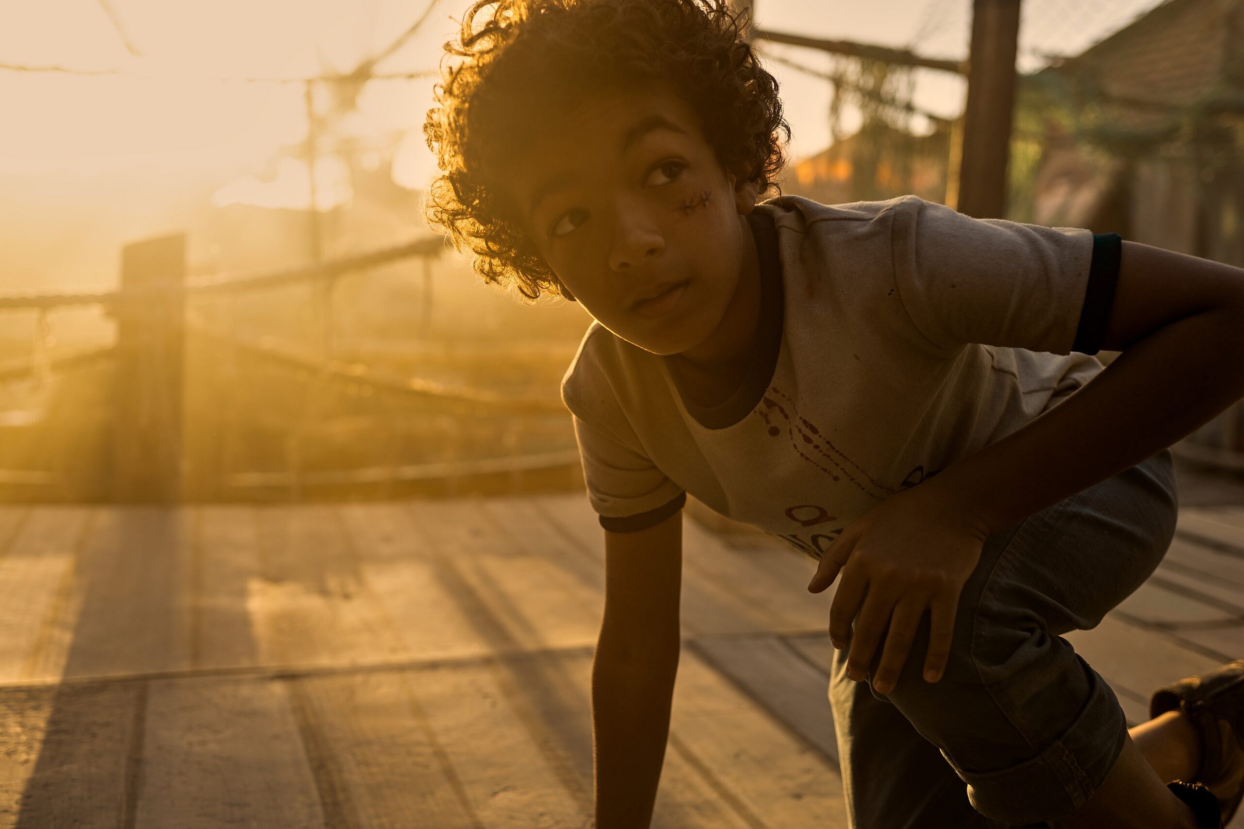 One Piece. Colton Osorio as Young Luffy in season 1 of One Piece. Cr. Raquel Fernandes/Netflix © 2023