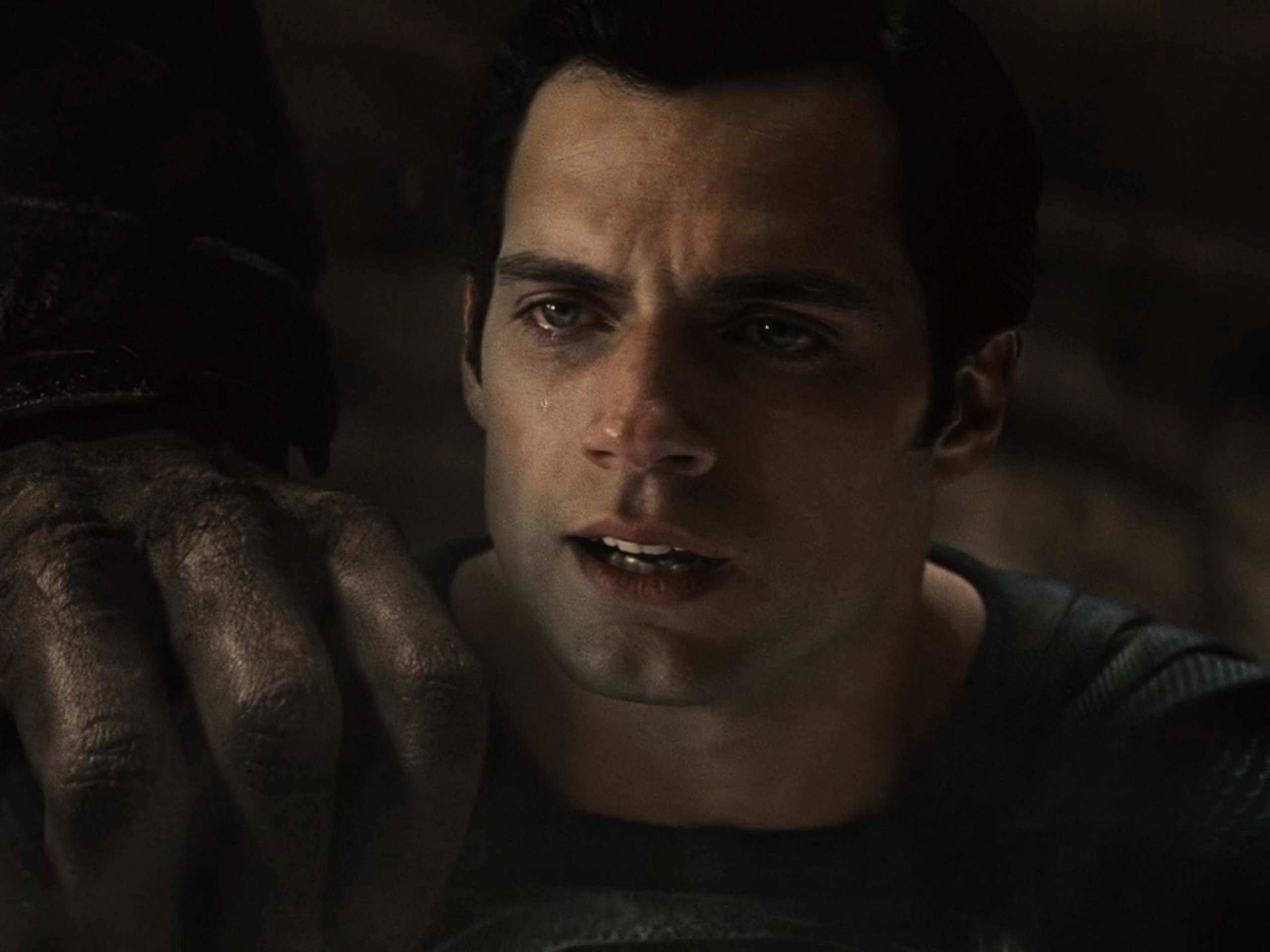 Superman (Henry Cavill) succumbs to grief and Anti-Life in Zack Snyder's Justice League (2021), Warner Bros. Pictures