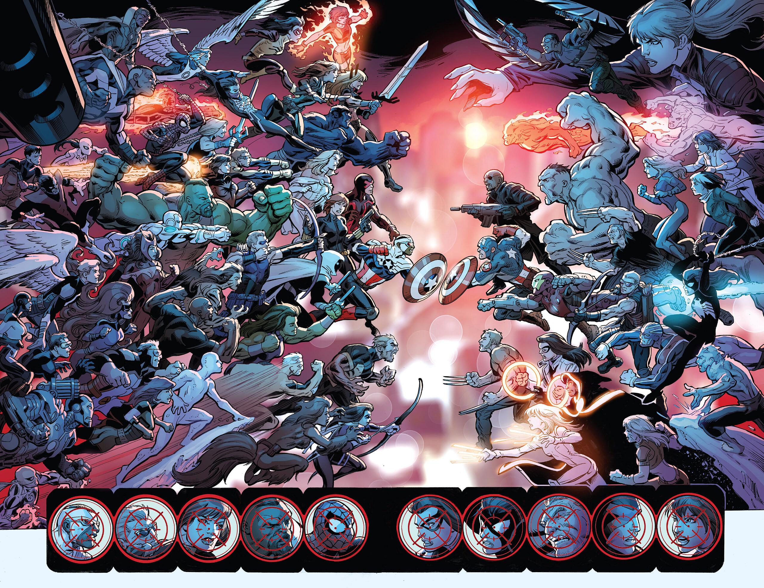 616 and 1610 enter final fight in Ultimate End Vol. 1 #1 (2015), Marvel Comics