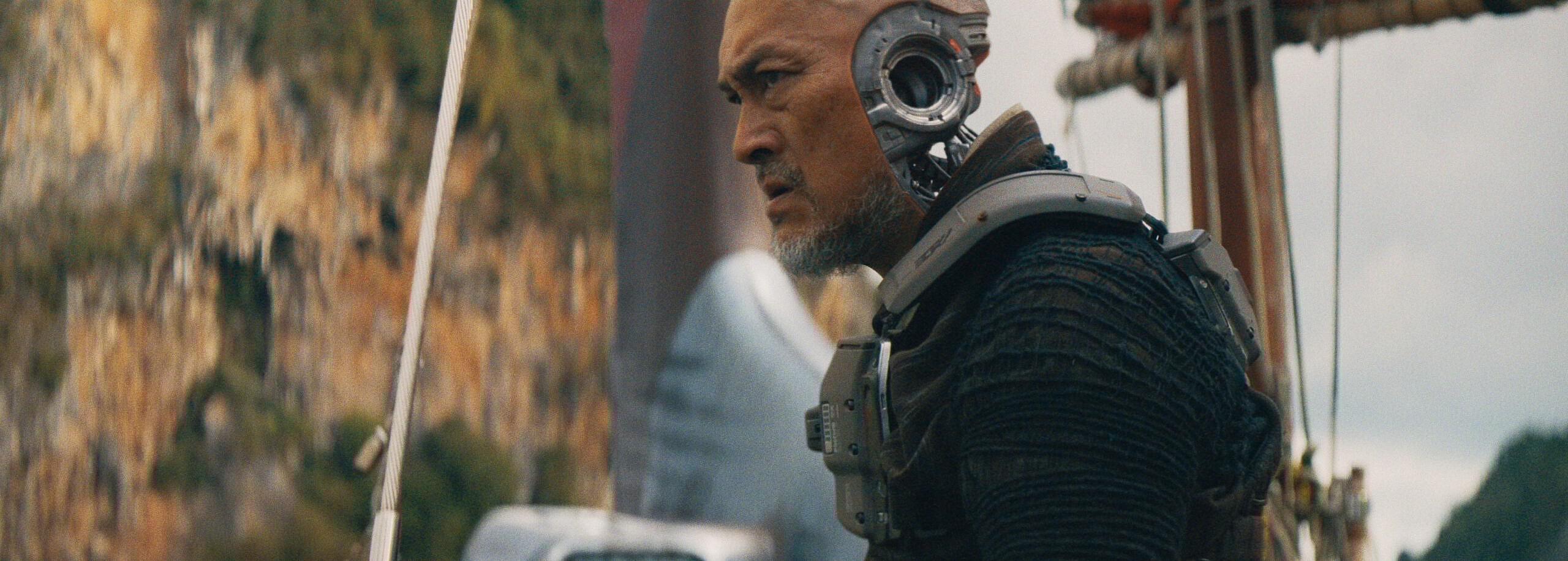 Ken Watanabe as Harun in 20th Century Studios' THE CREATOR. Photo courtesy of 20th Century Studios. © 2023 20th Century Studios. All Rights Reserved.
