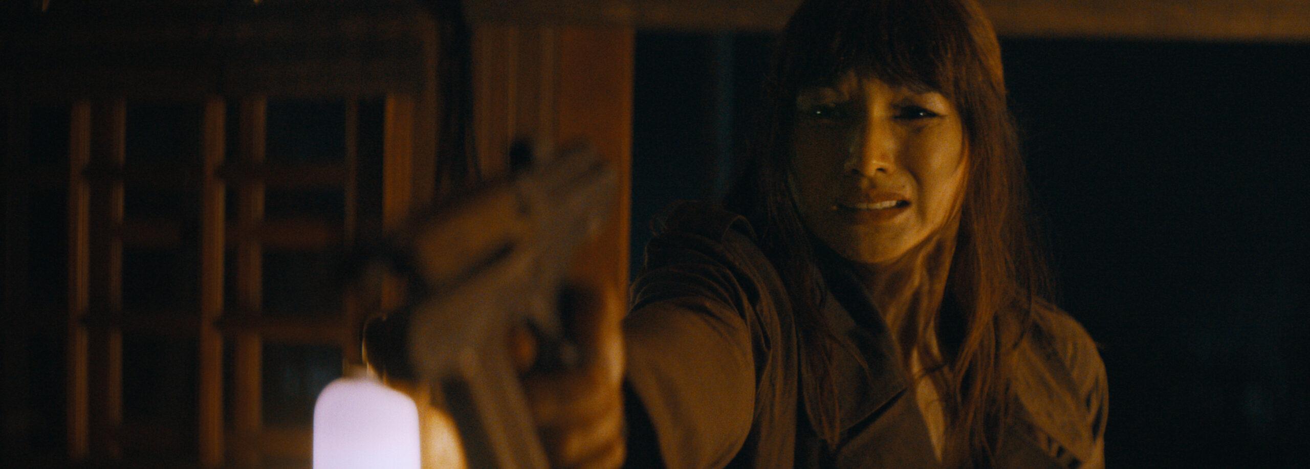 Gemma Chan as Maya in 20th Century Studios' THE CREATOR. Photo courtesy of 20th Century Studios. © 2023 20th Century Studios. All Rights Reserved.