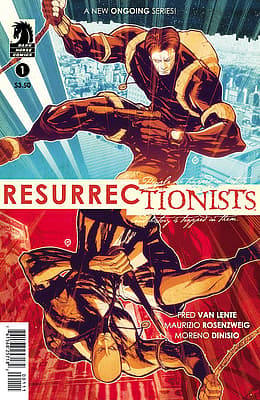 Comic book cover for Resurrectionists issue 1 by Dark Horse Comics featuring illustrated character