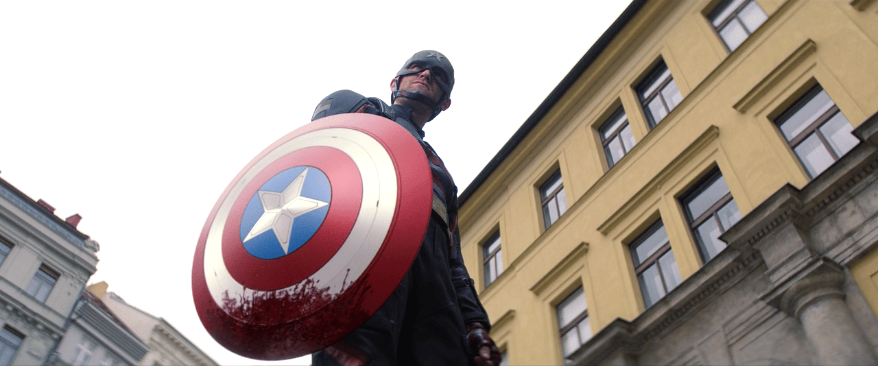 John Walker (Wyatt Russell) realizes he's not the same man as Steve Rogers (Chris Evans) in The Falcon and The Winter Soldier Episode 4 "The Whole World Is Watching" (2021), Marvel Entertainment