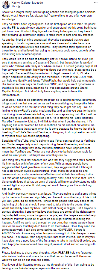 Channel Awesome's MarzGurl Calls for Assistance in Deplatforming Youtube Critic YellowFlashGuy