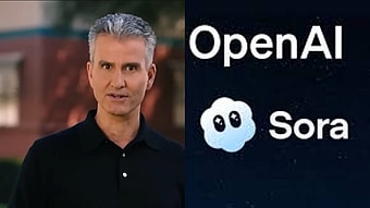 Disney CEO Josh D'Amaro addressing the future of the company ahead of a shareholders meeting in 2026, via Sam's Disney Diary, YouTube: OpenAI's Sora logo via OpenAI